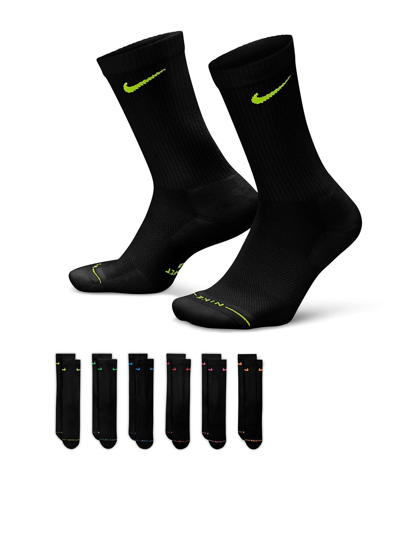 Nike Unisex Everyday Elevated Crew Socks 6 Pack - Multi