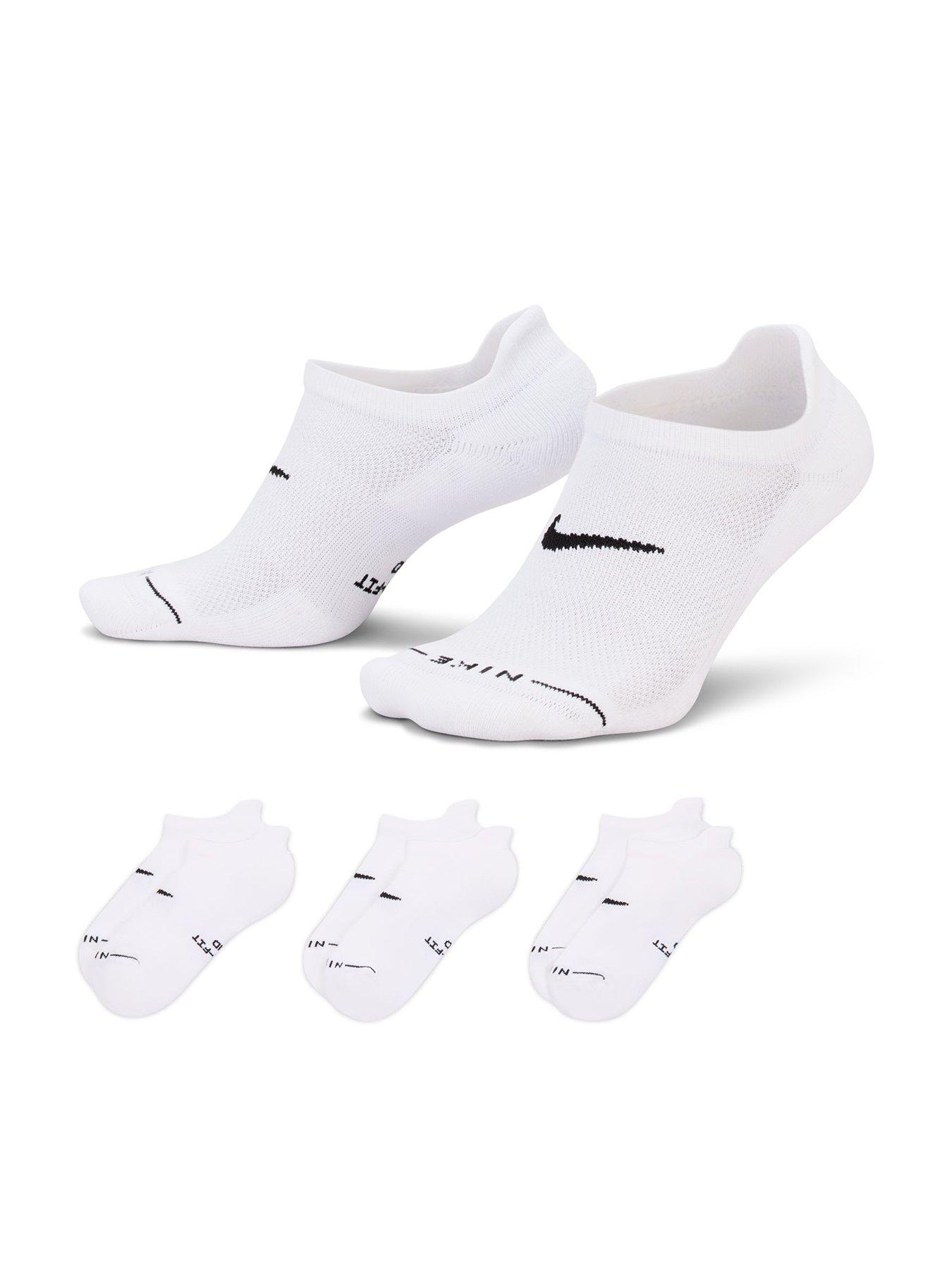 Nike Unisex Everyday Elevated No-Show Socks 3 Pack - Multi