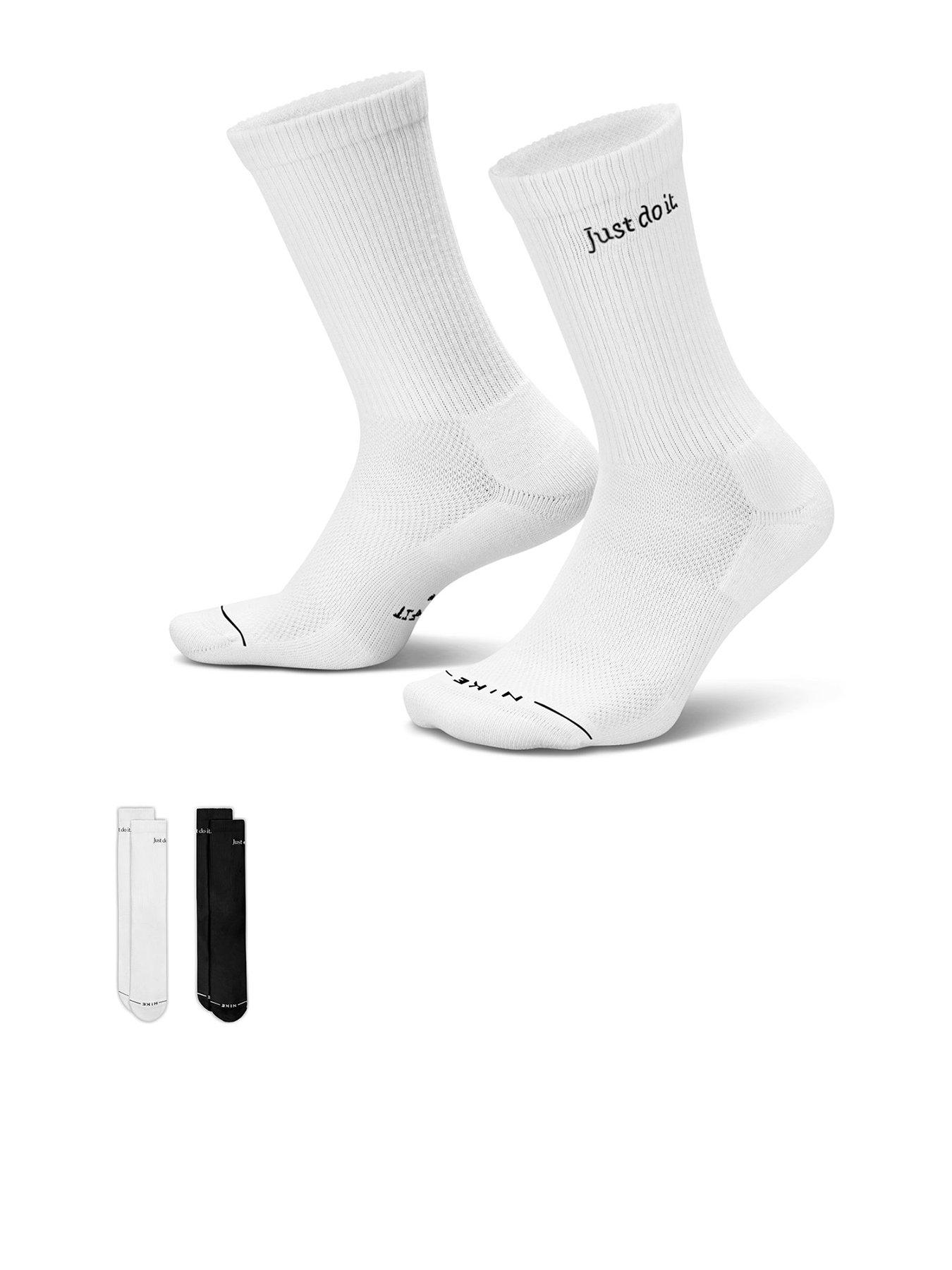Image 1 of 4 of Nike Unisex Everyday Elevated Just Do It Crew Socks 2 Pack - Multi