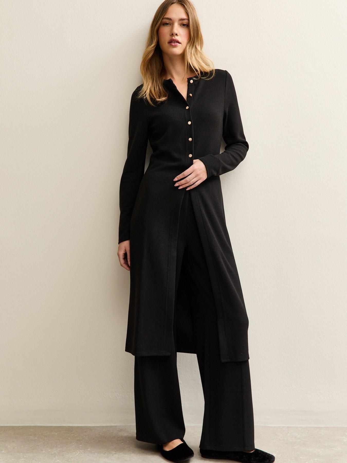 new-look-black-soft-touch-longline-cardigan