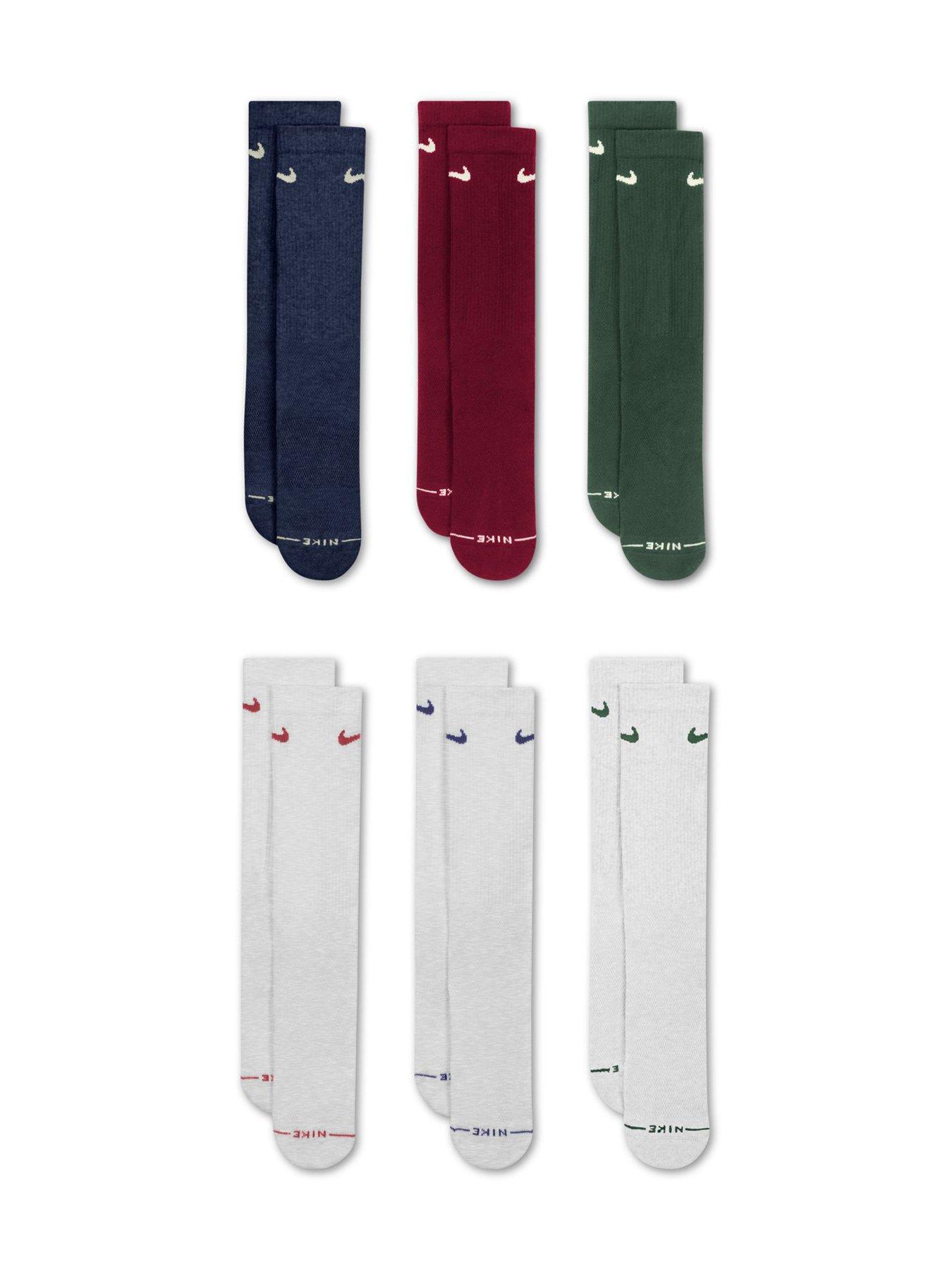 Image 2 of 4 of Nike Unisex Everyday Elevated Crew Socks 6 Pack - Multi