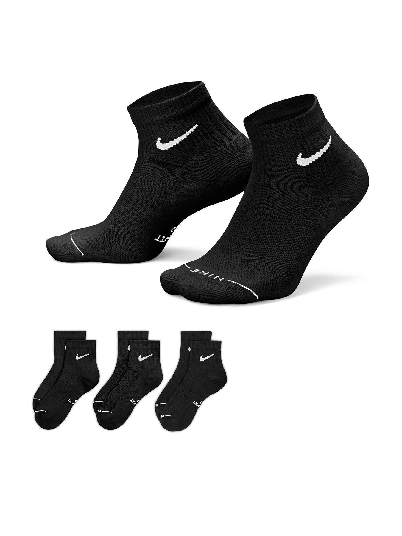 Nike Unisex Everyday Elevated Ankle Socks 3 Pack - Multi