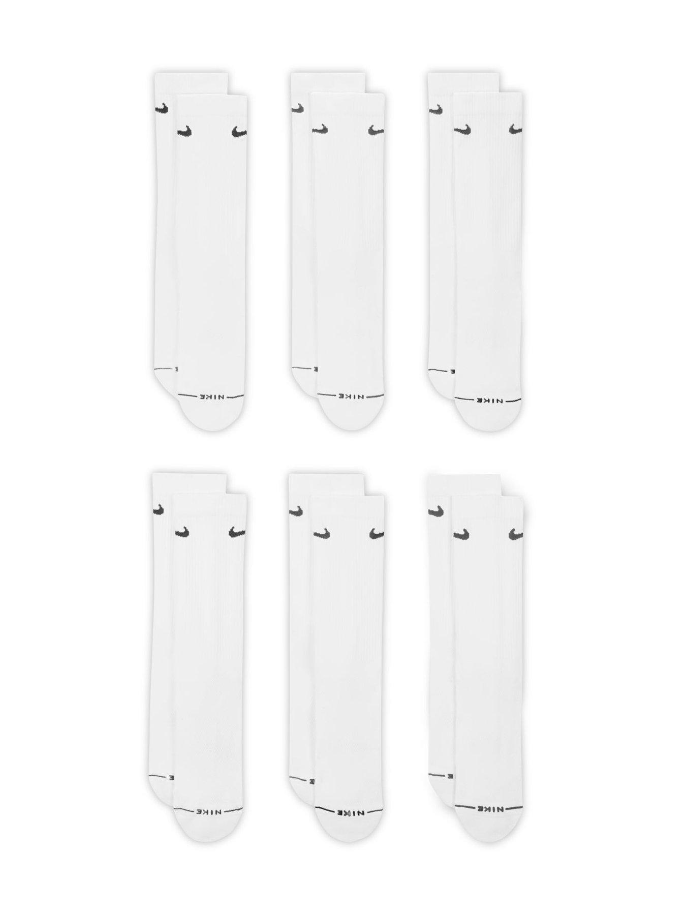 Image 2 of 4 of Nike Unisex Everyday Elevated Crew Socks 6 Pack - White