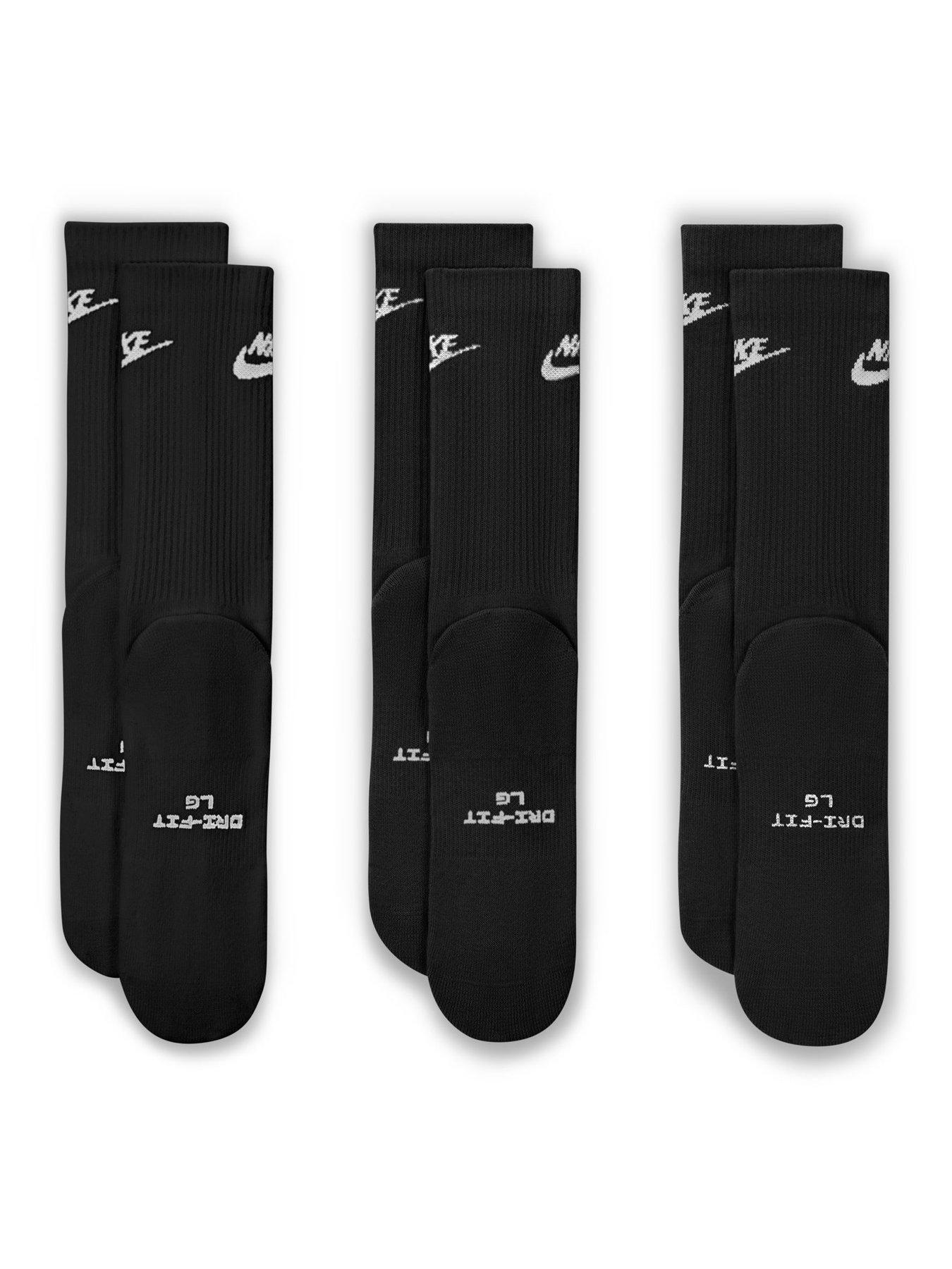 Image 3 of 4 of Nike Unisex Everyday Elevated Futura Crew Socks 3 Pack - Multi