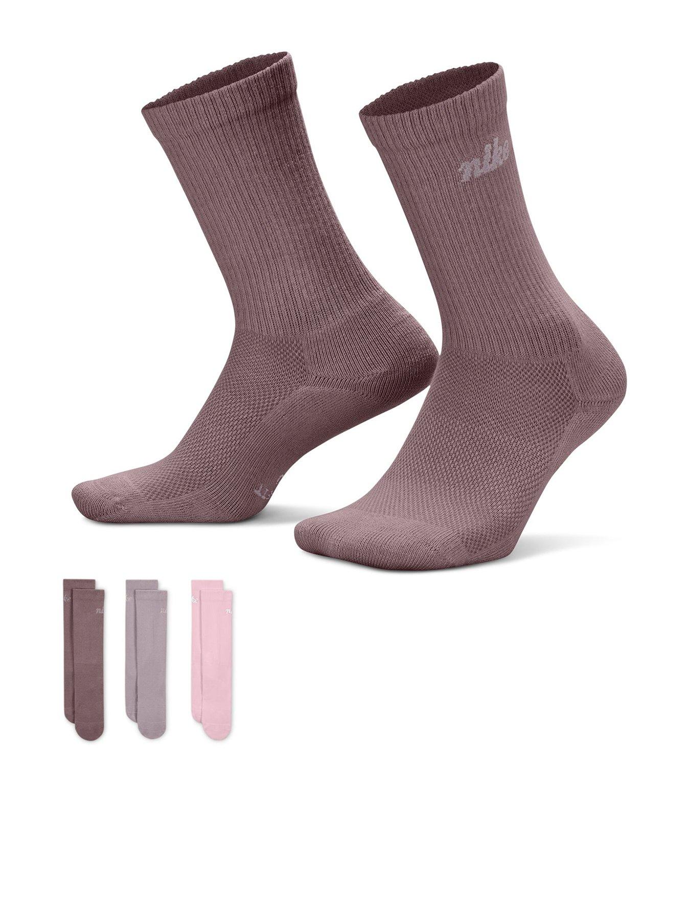 Nike Unisex Everyday Elevated Graphic Crew Socks 3 Pack - Multi