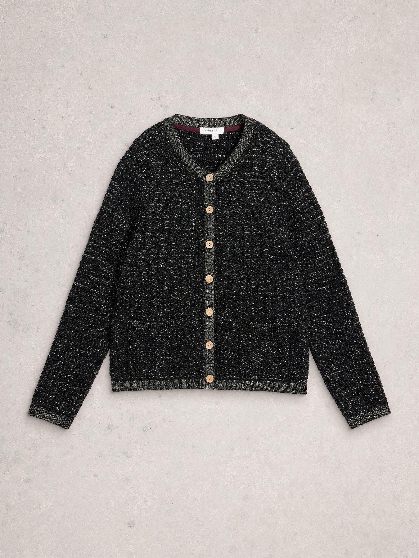 Image 5 of 6 of White Stuff Belle Sparkle Cardi - Black
