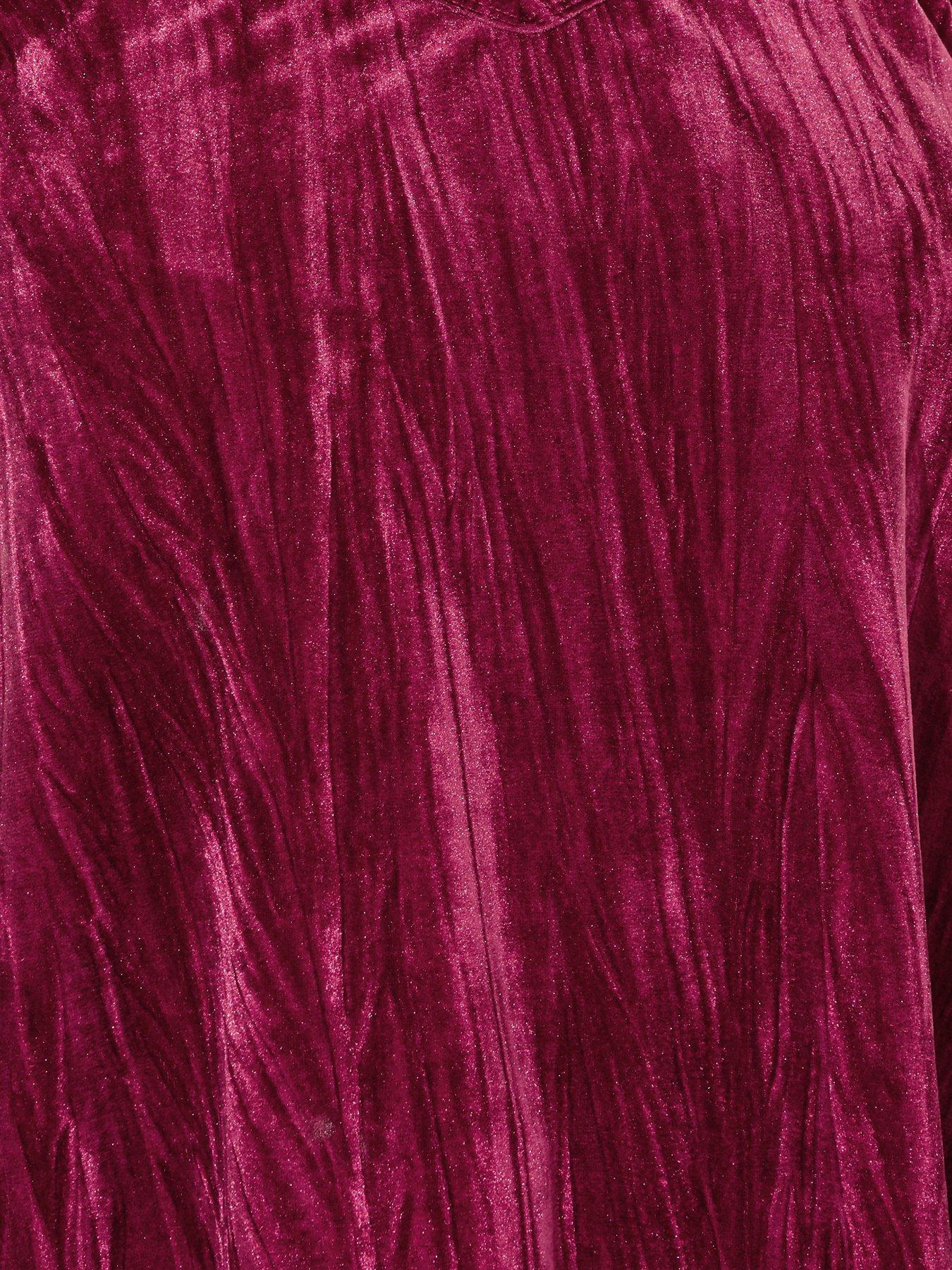yours-curve-crushed-velour-cami-pinkoutfit
