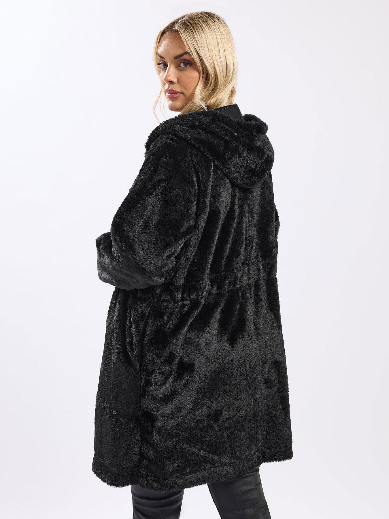 yours-curve-tunic-fleece-blackstillFront
