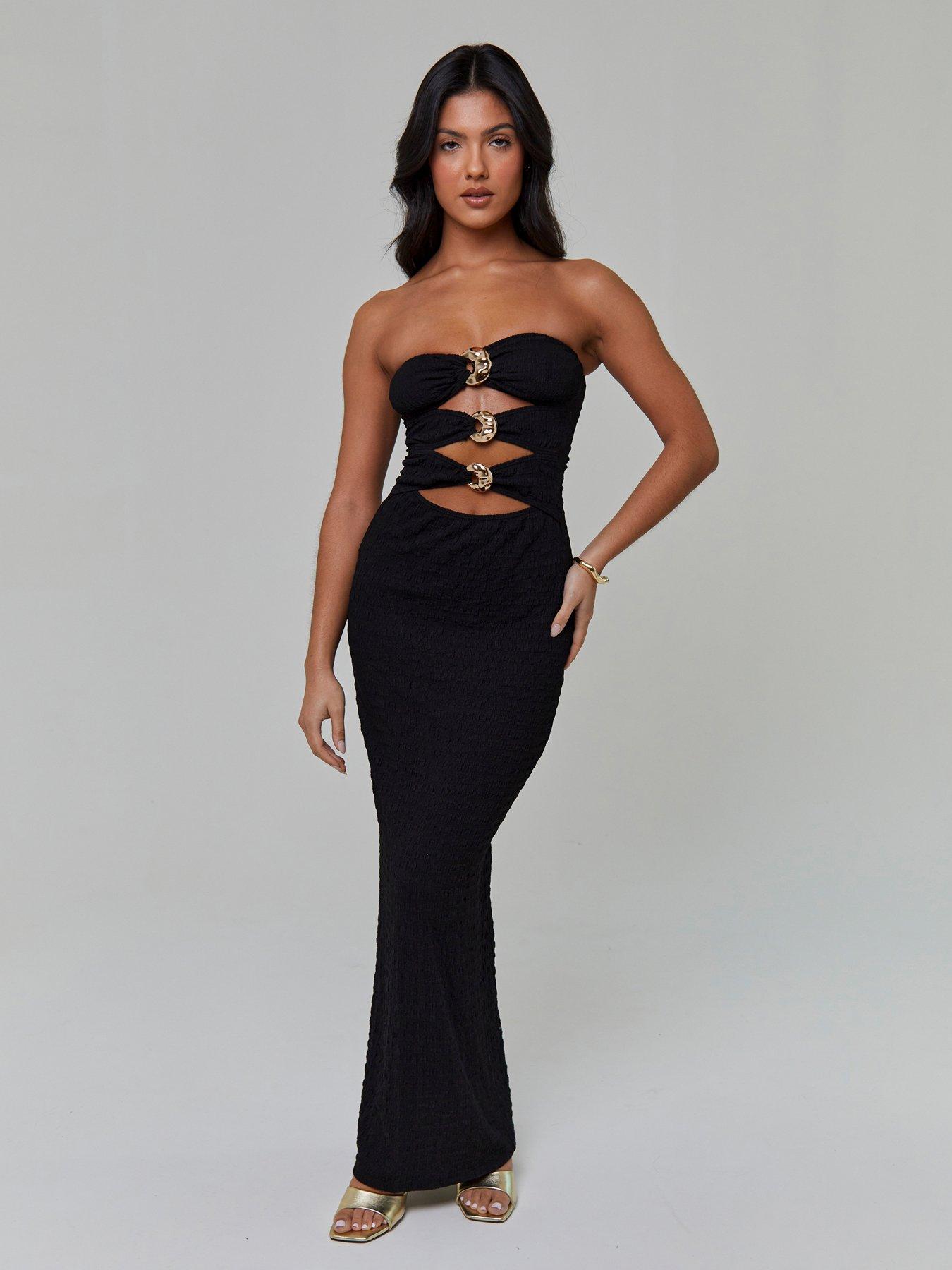 south-beach-textured-bandeau-decal-detail-maxi-dress-black