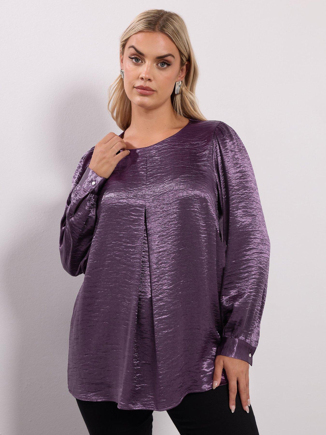 yours-curve-insert-blouse-purple