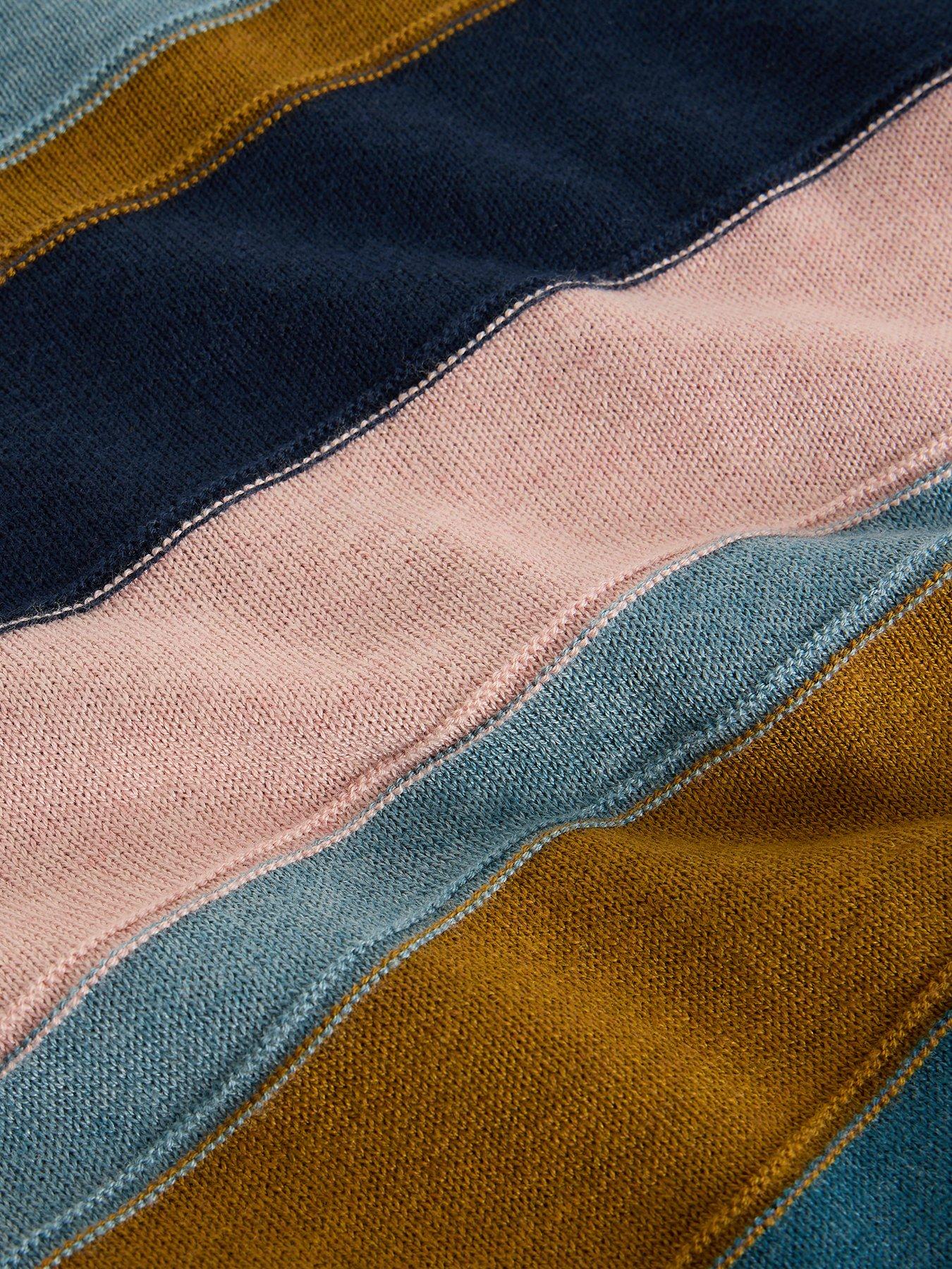 Image 6 of 6 of White Stuff Olive Stitch Stripe - Blue