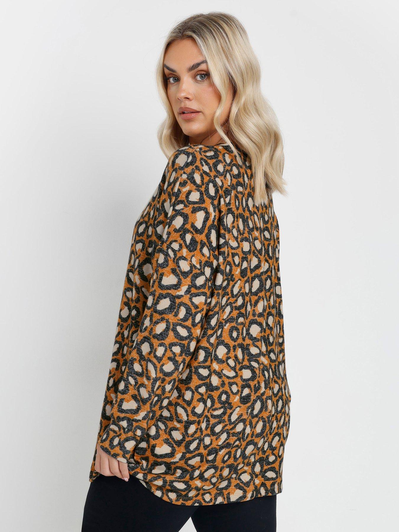 yours-curve-animal-soft-touch-jumper-yellowstillFront