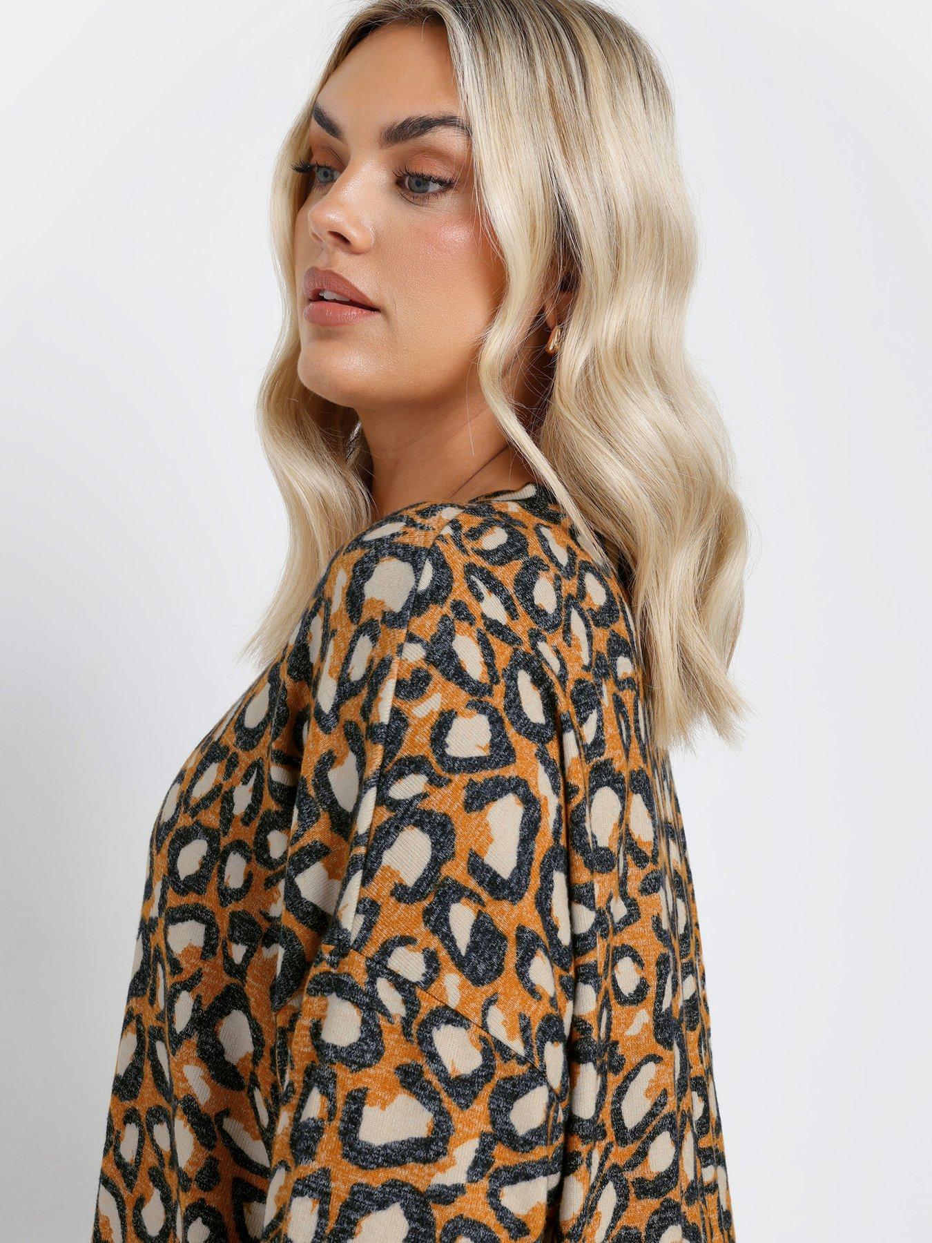 yours-curve-animal-soft-touch-jumper-yellowoutfit