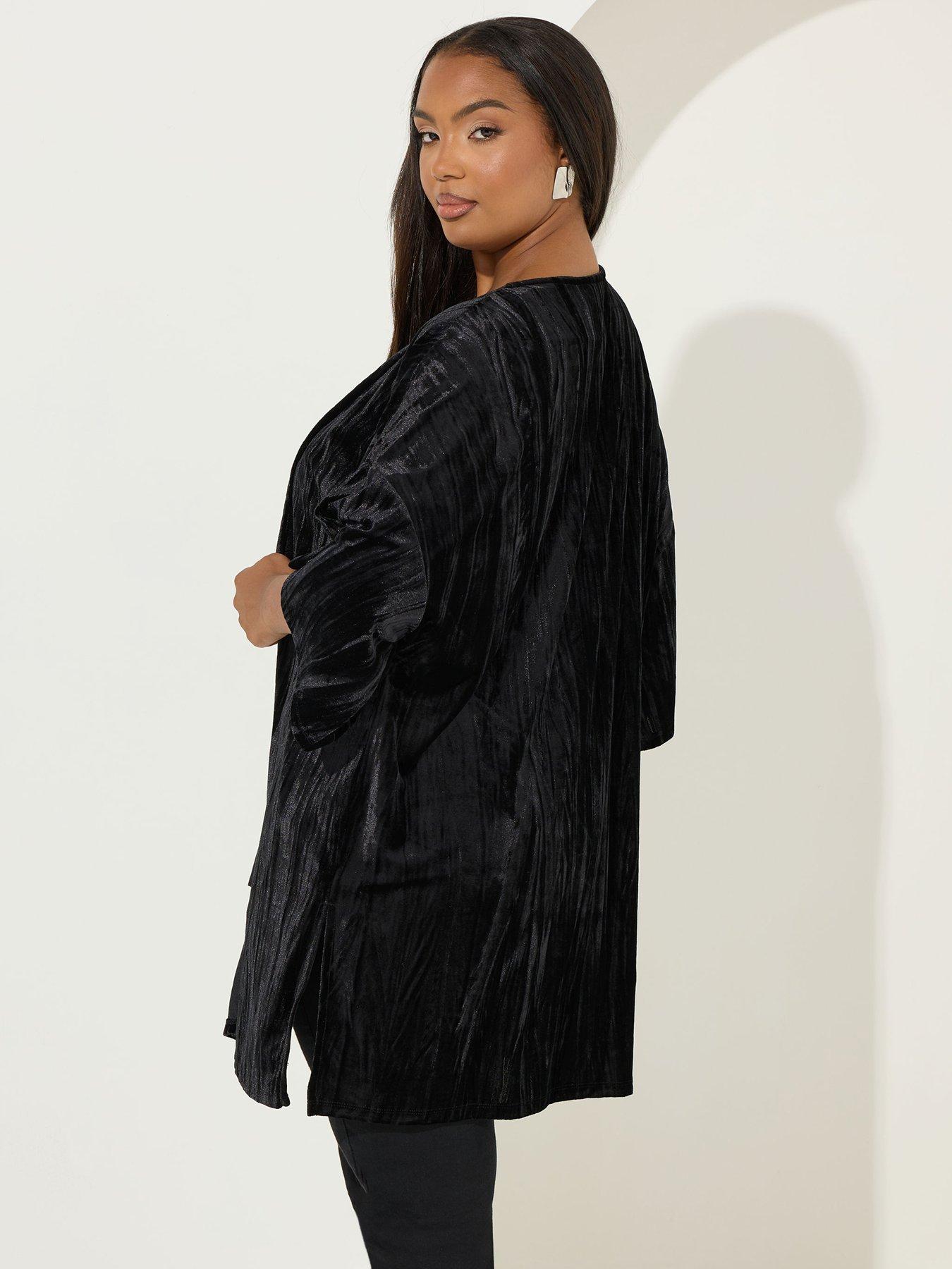 yours-curve-crushed-velour-cover-up-blackstillFront