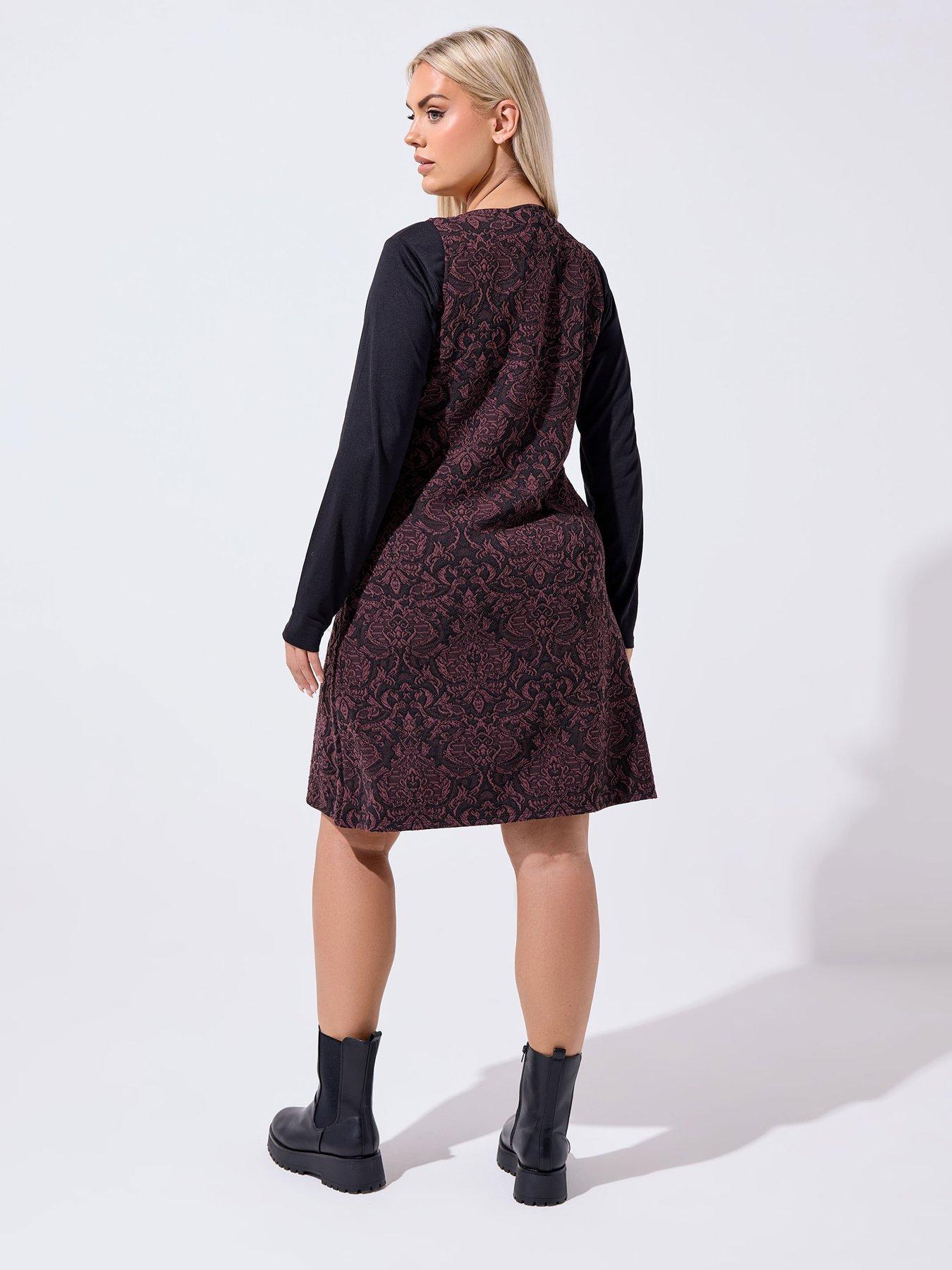 yours-curve-jacquard-pinafore-dressnbsp-purplestillFront