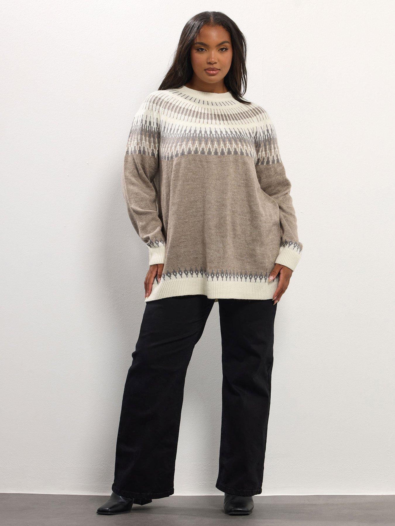yours-curve-fairisle-jumper-naturalback