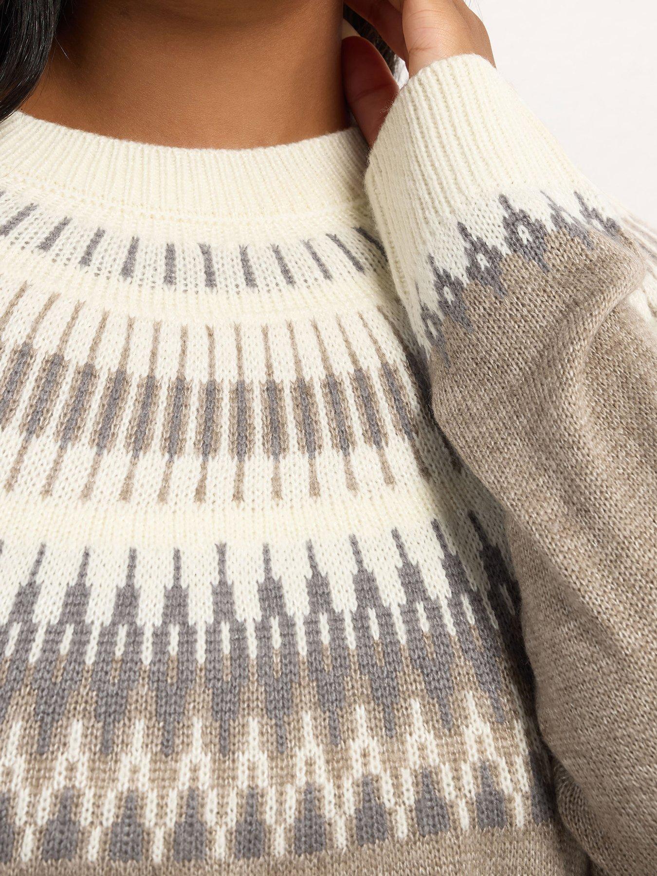 yours-curve-fairisle-jumper-naturaloutfit