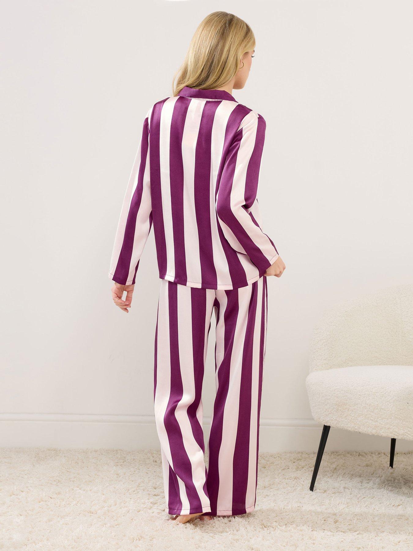 pixiegirl-petite-stripe-satin-button-pyjama-set-pinkpurplestillFront
