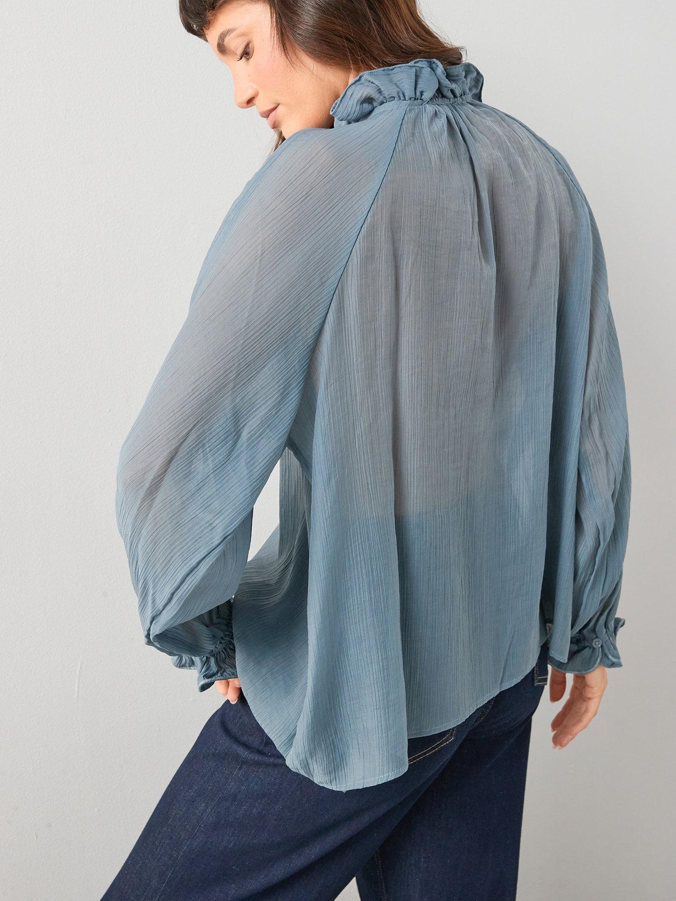 the-very-collection-poet-frill-high-neck-blousestillFront