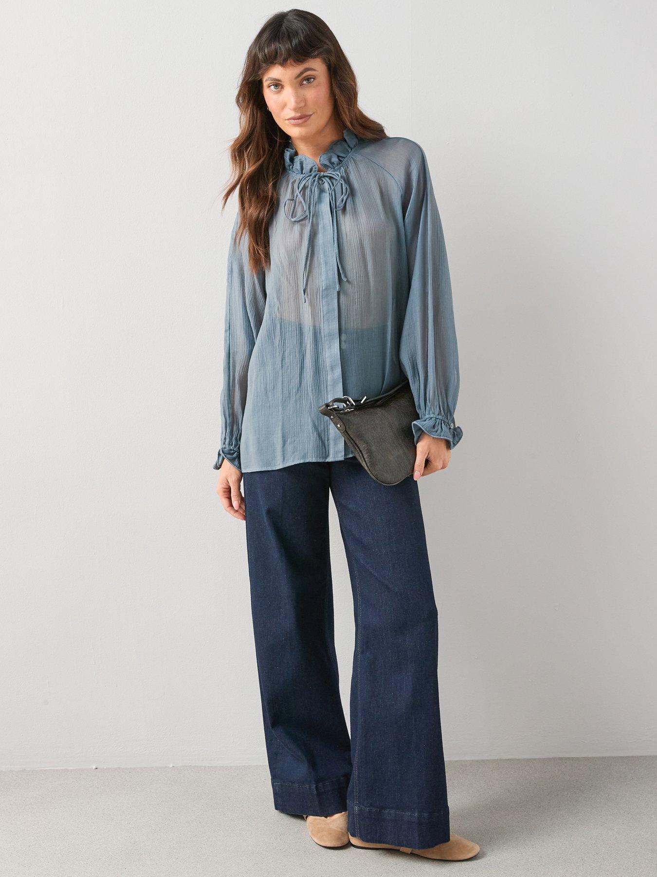 the-very-collection-poet-frill-high-neck-blouseback