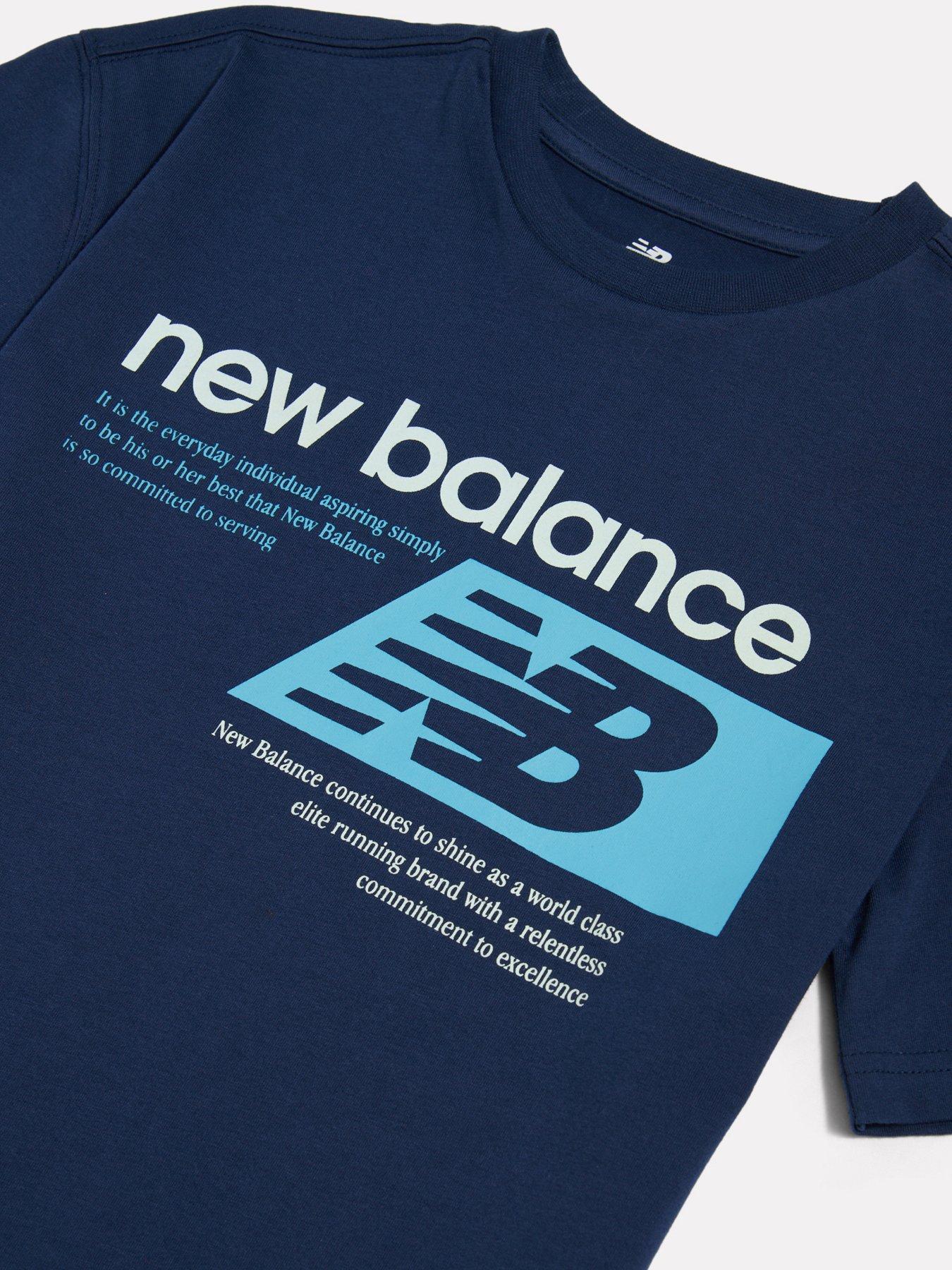 Image 4 of 6 of New Balance Junior Boys Athletic Graphic T-Shirt - Blue