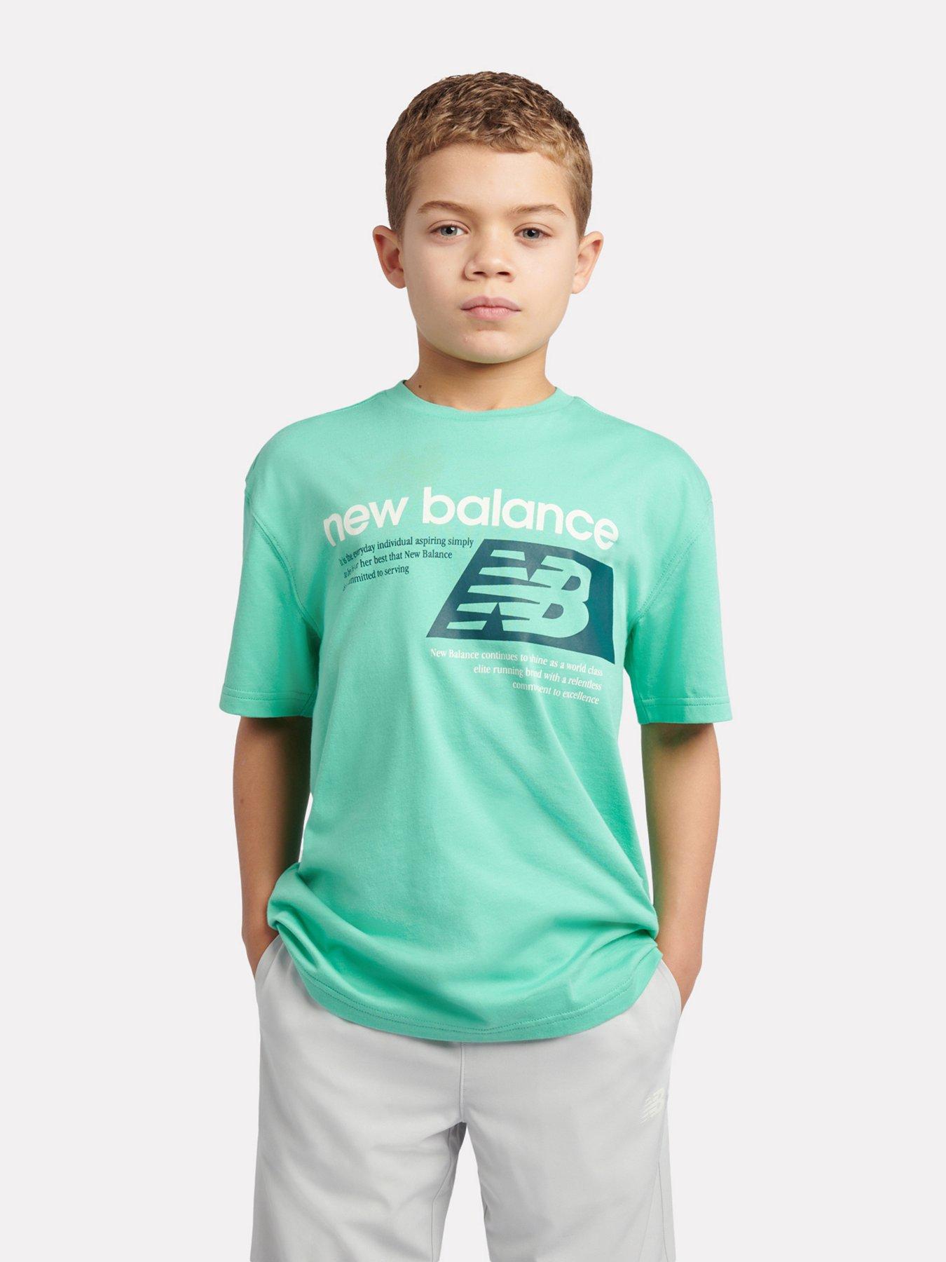 Image 1 of 5 of New Balance Junior Boys Athletic Graphic T-Shirt - Green