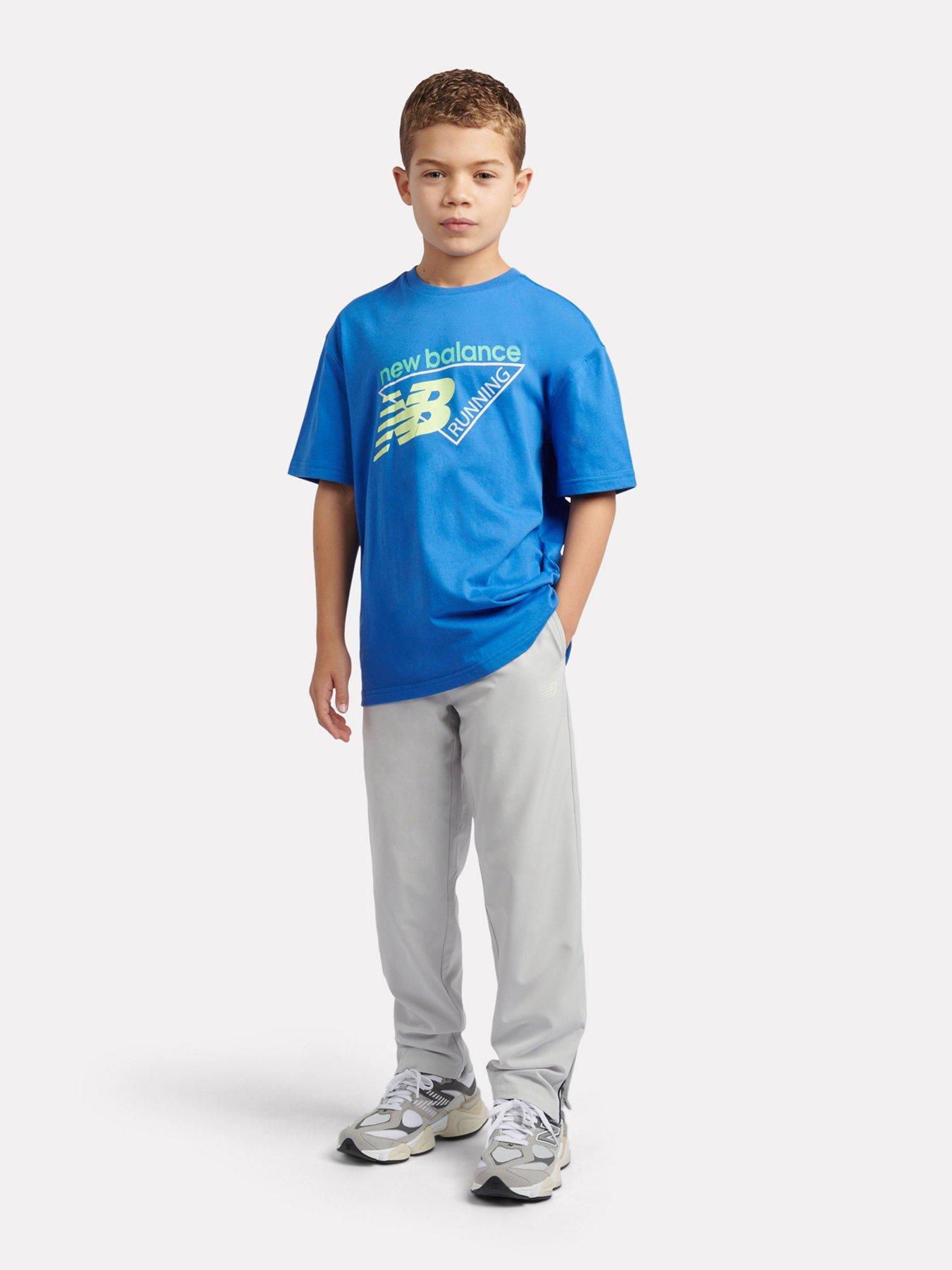 Image 3 of 7 of New Balance Junior Boys Running Graphic Tee - Blue