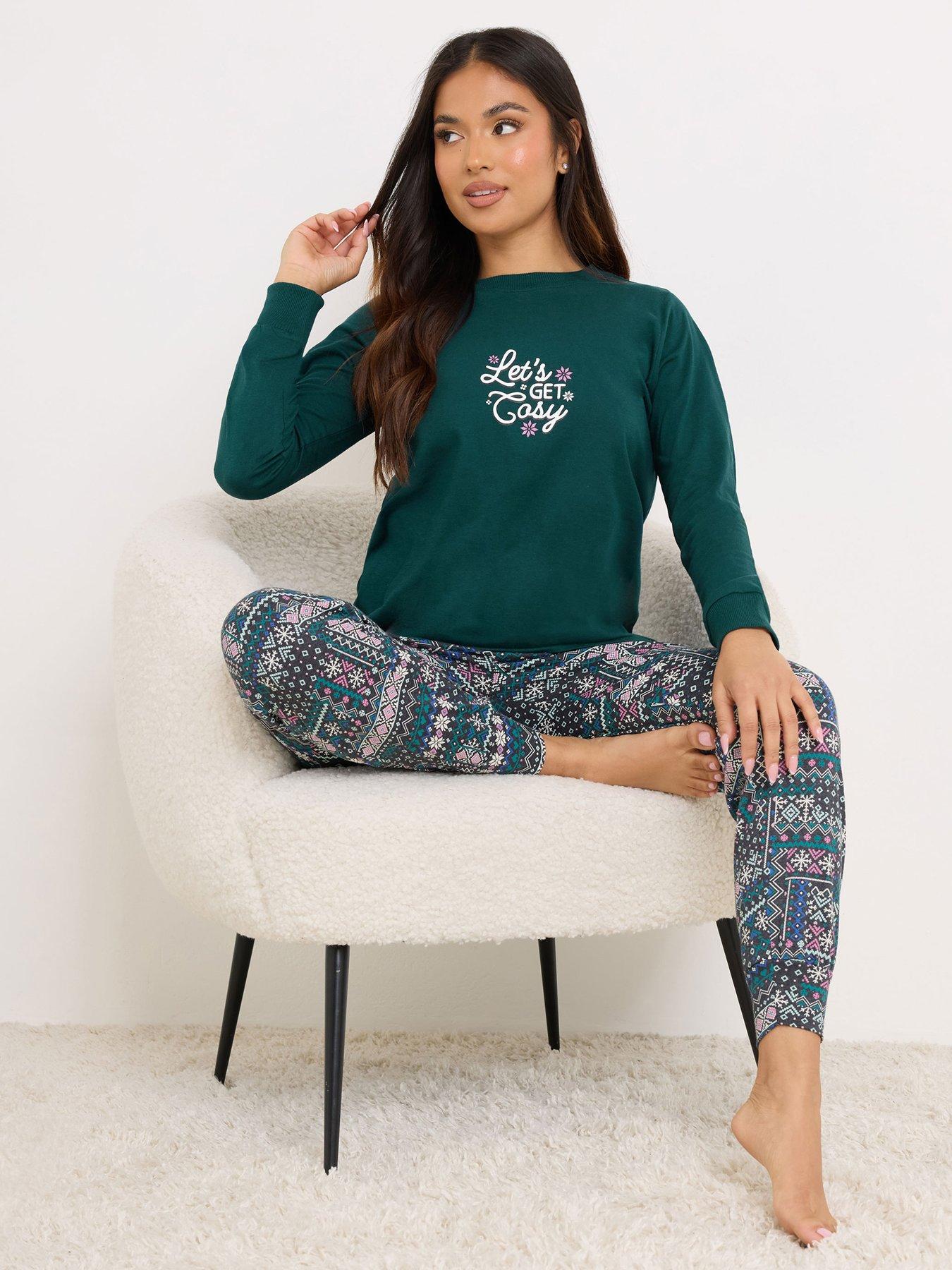 pixiegirl-petite-lets-get-cosy-pyjama-set-greenback