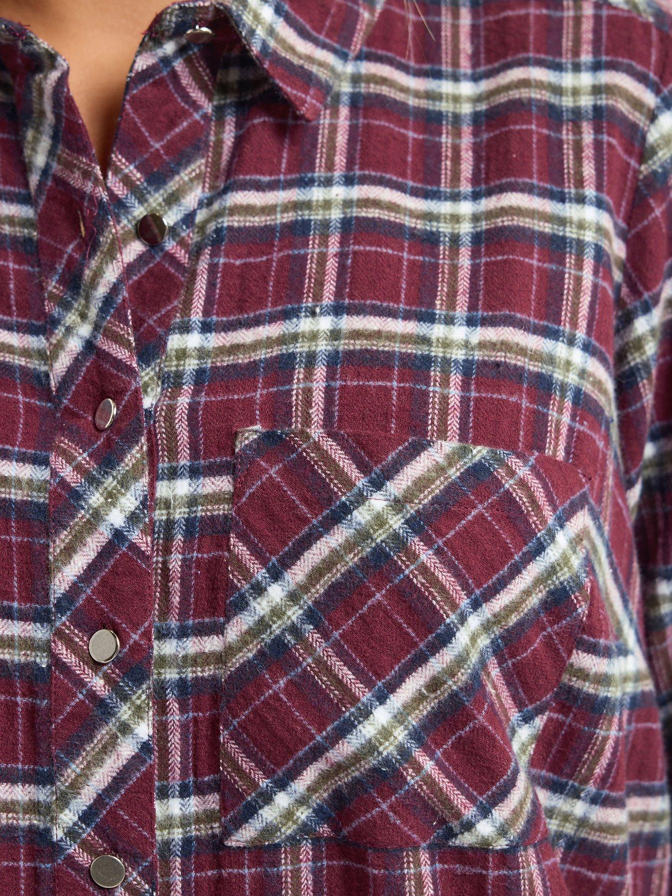 yours-curve-boyfriend-check-shirt-redoutfit