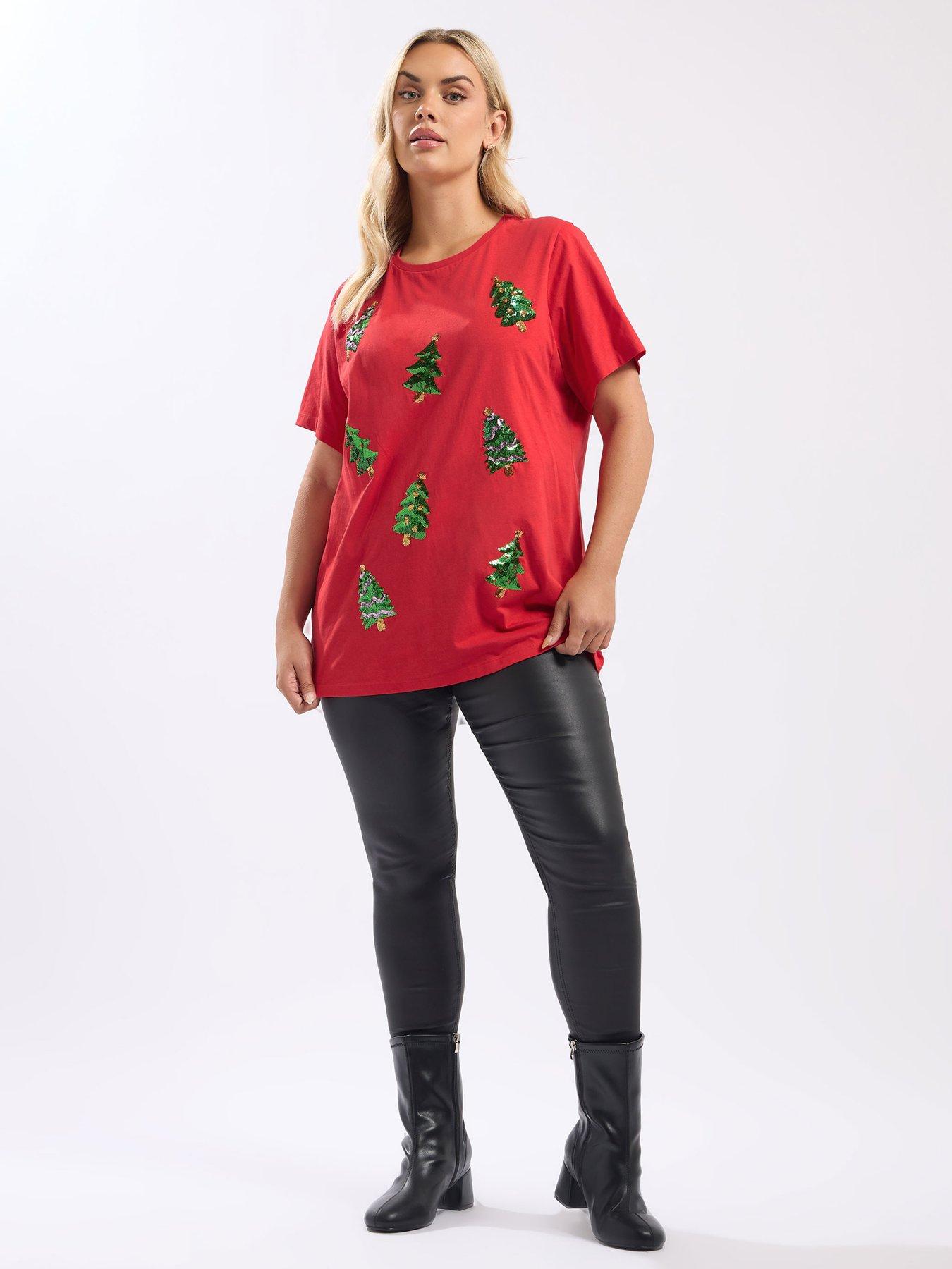 yours-curve-short-sleeve-sequin-novelty-t-shirt-redback
