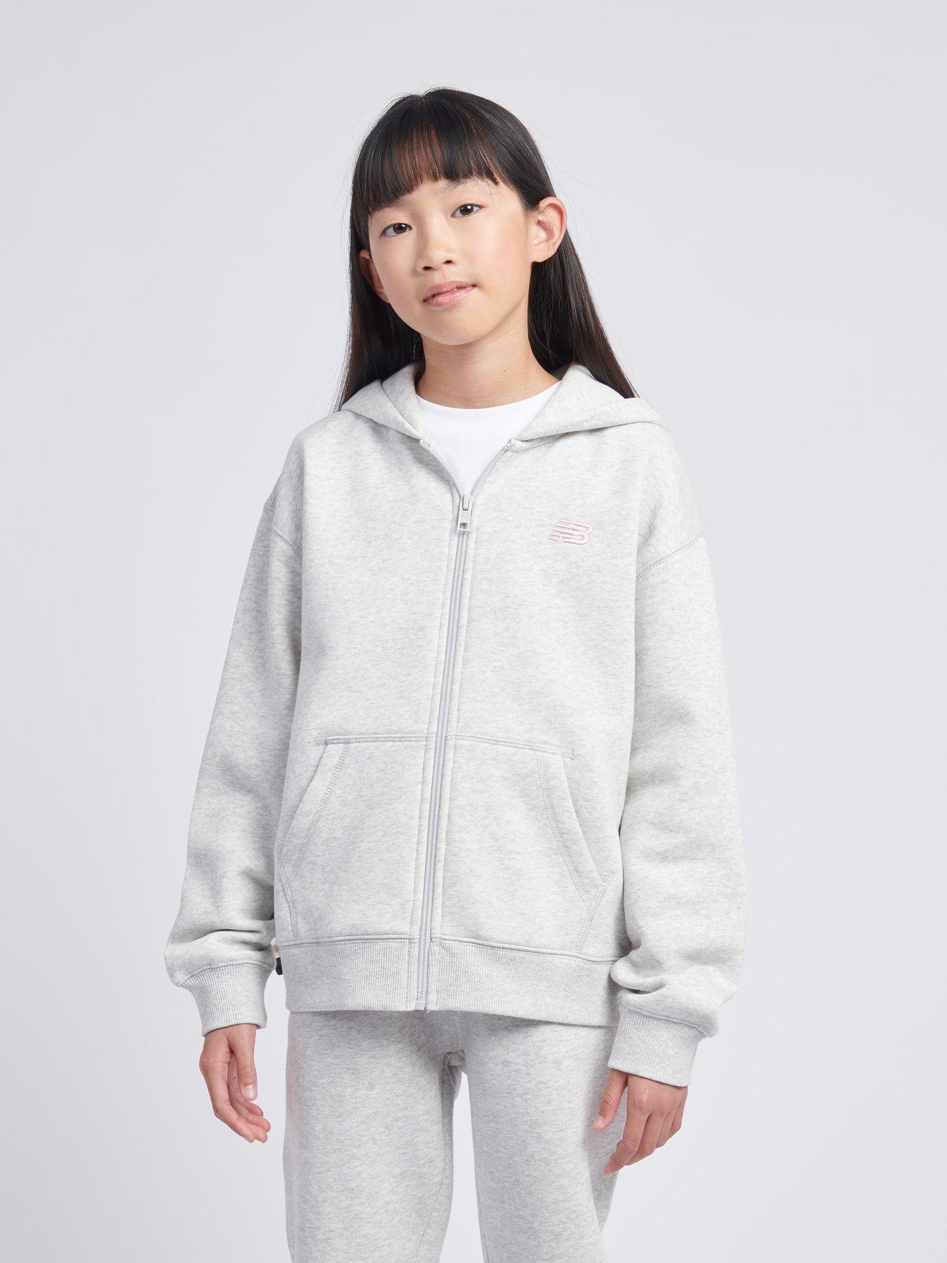 New Balance Junior Girls Flying Nb Full Zip Hoodie - Green