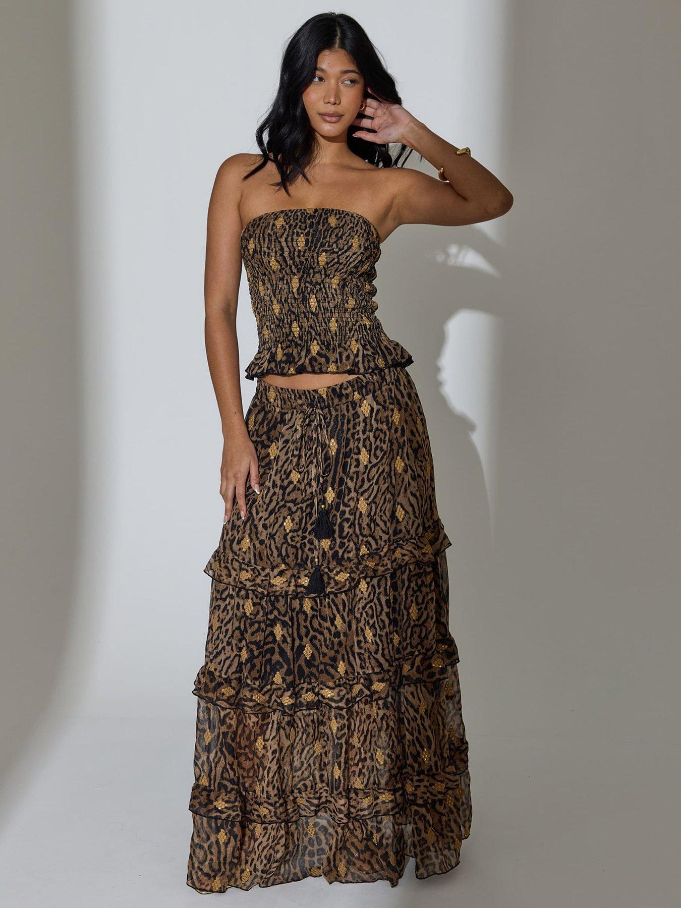 south-beach-smocked-sequin-embroidered-bandeau-top-leopard-print