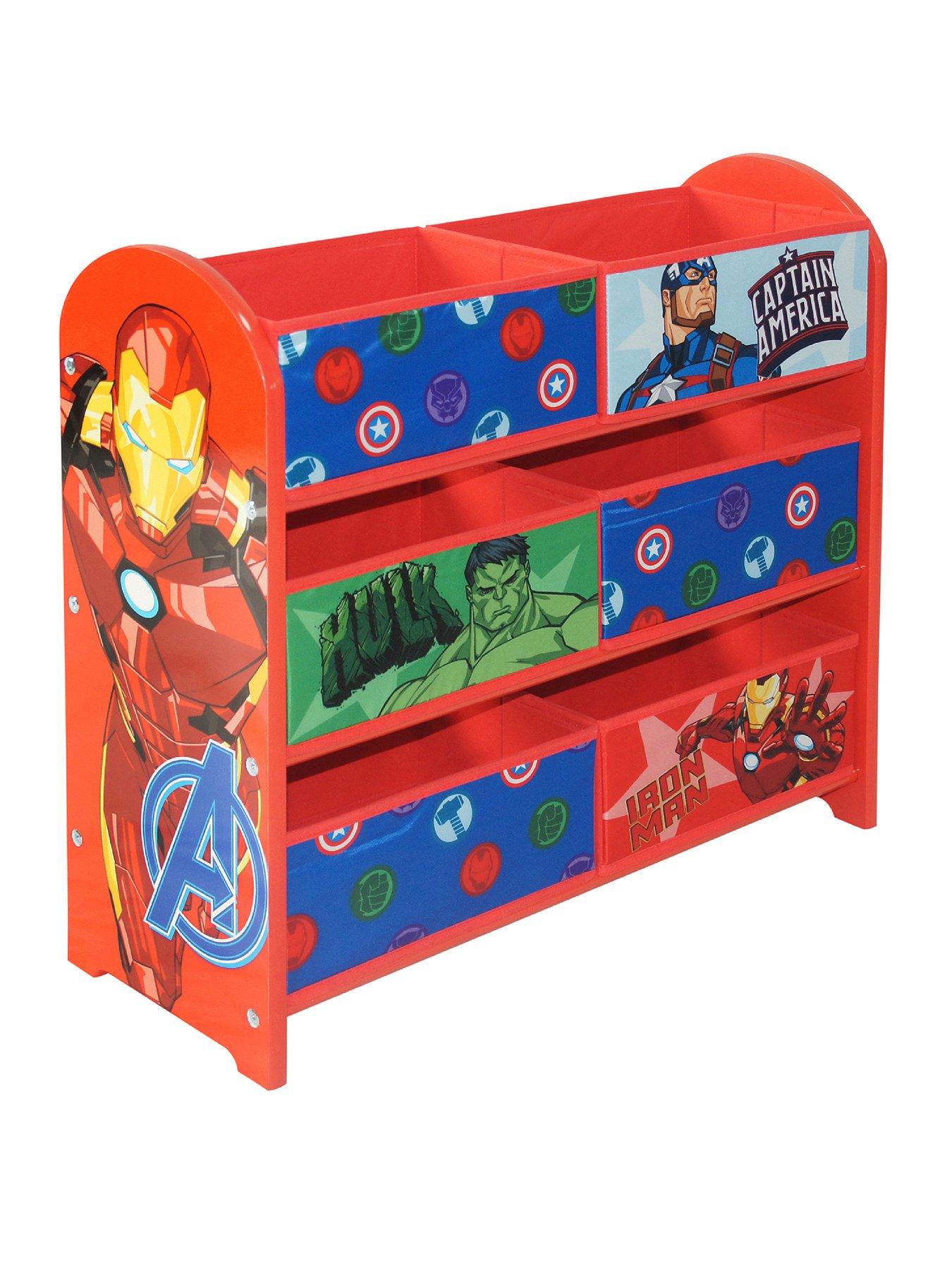 marvel-avengers-toy-storage-unit-6-box-organizer-for-bedroom-made-from-engineered-woodfabricmetal-easy-assembly-and-clean-upstillFront