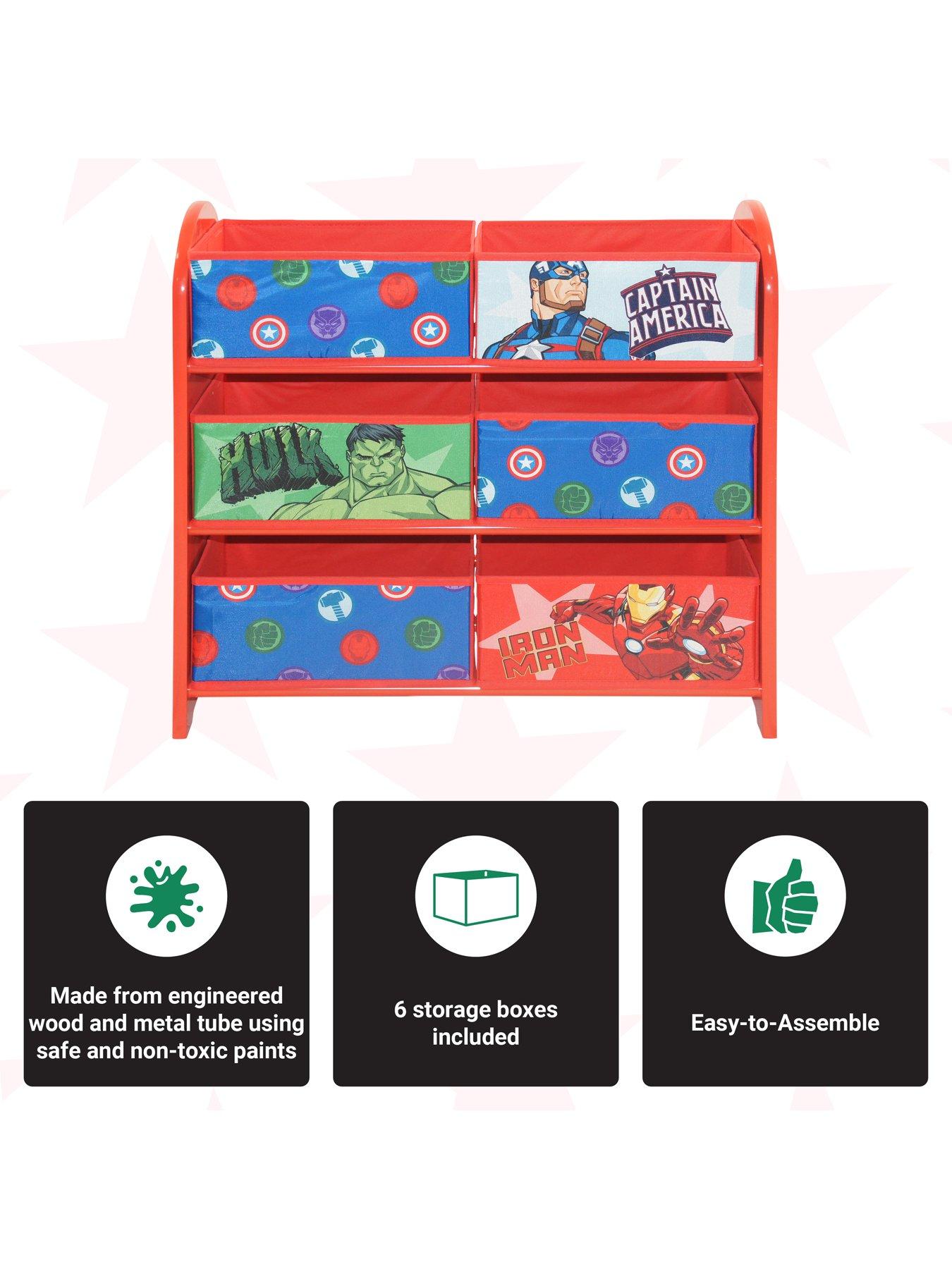 marvel-avengers-toy-storage-unit-6-box-organizer-for-bedroom-made-from-engineered-woodfabricmetal-easy-assembly-and-clean-upoutfit