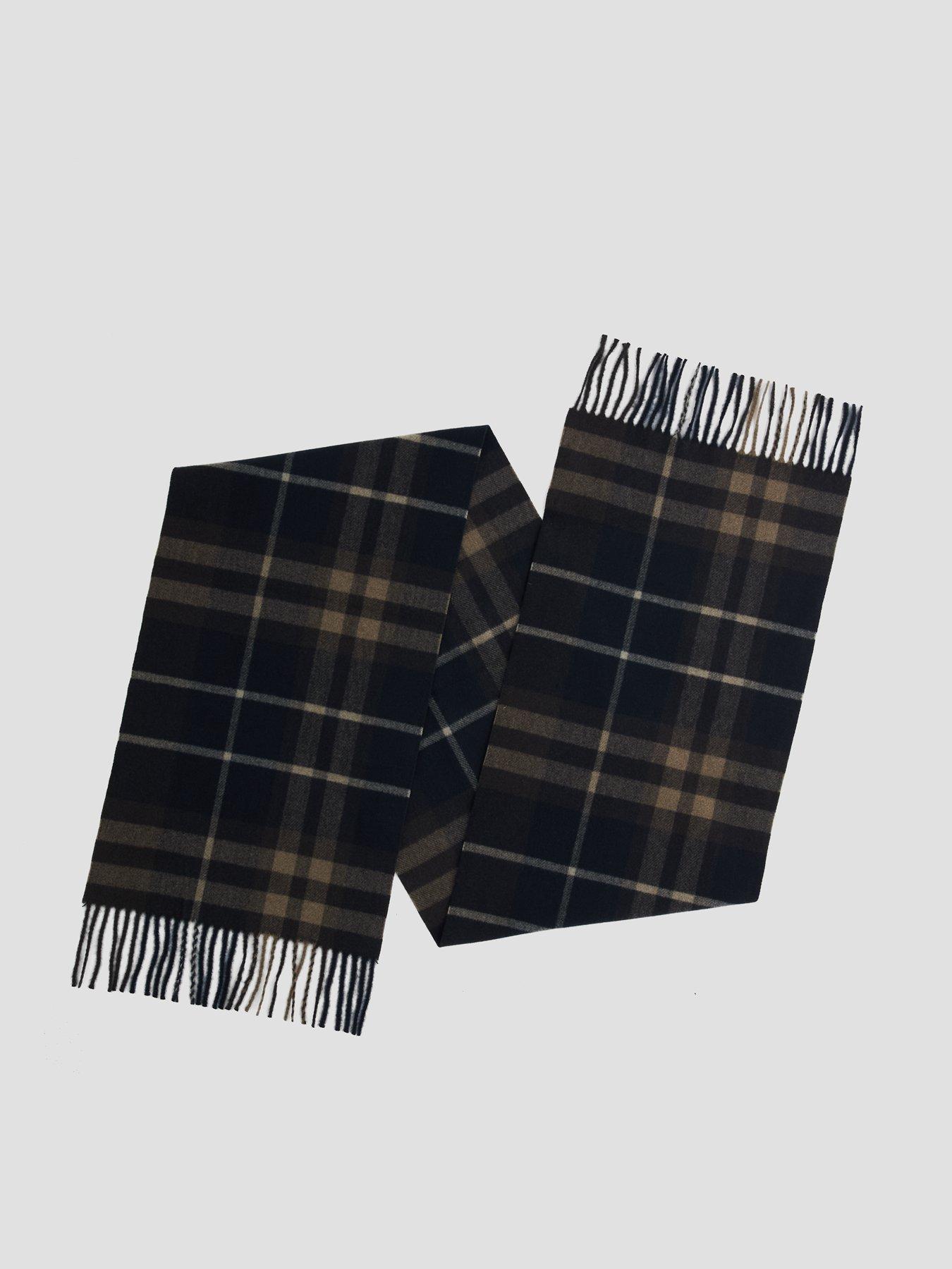 Image 2 of 4 of Mango Mango Oxford Scarf - Navy