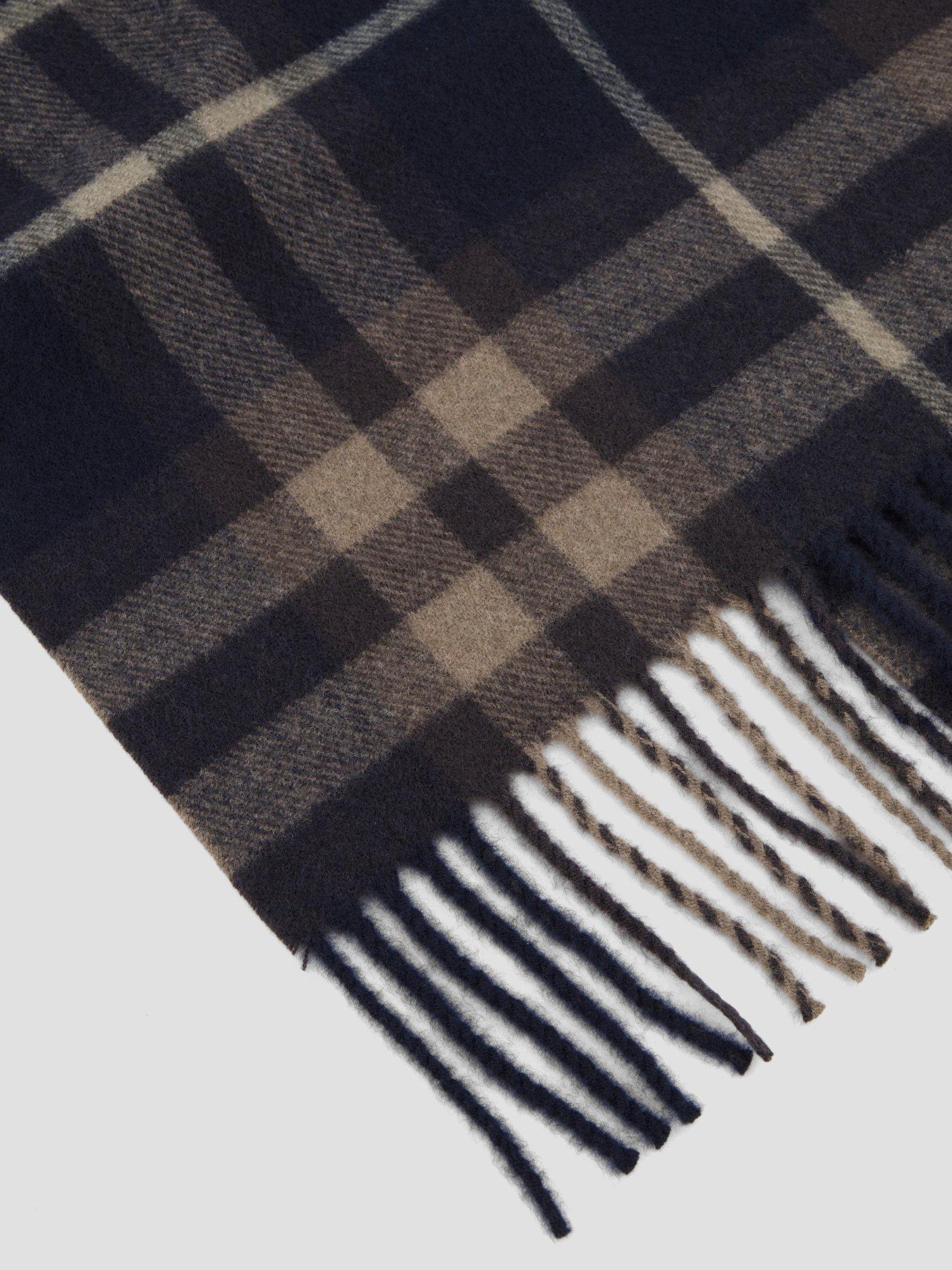 Image 3 of 4 of Mango Mango Oxford Scarf - Navy