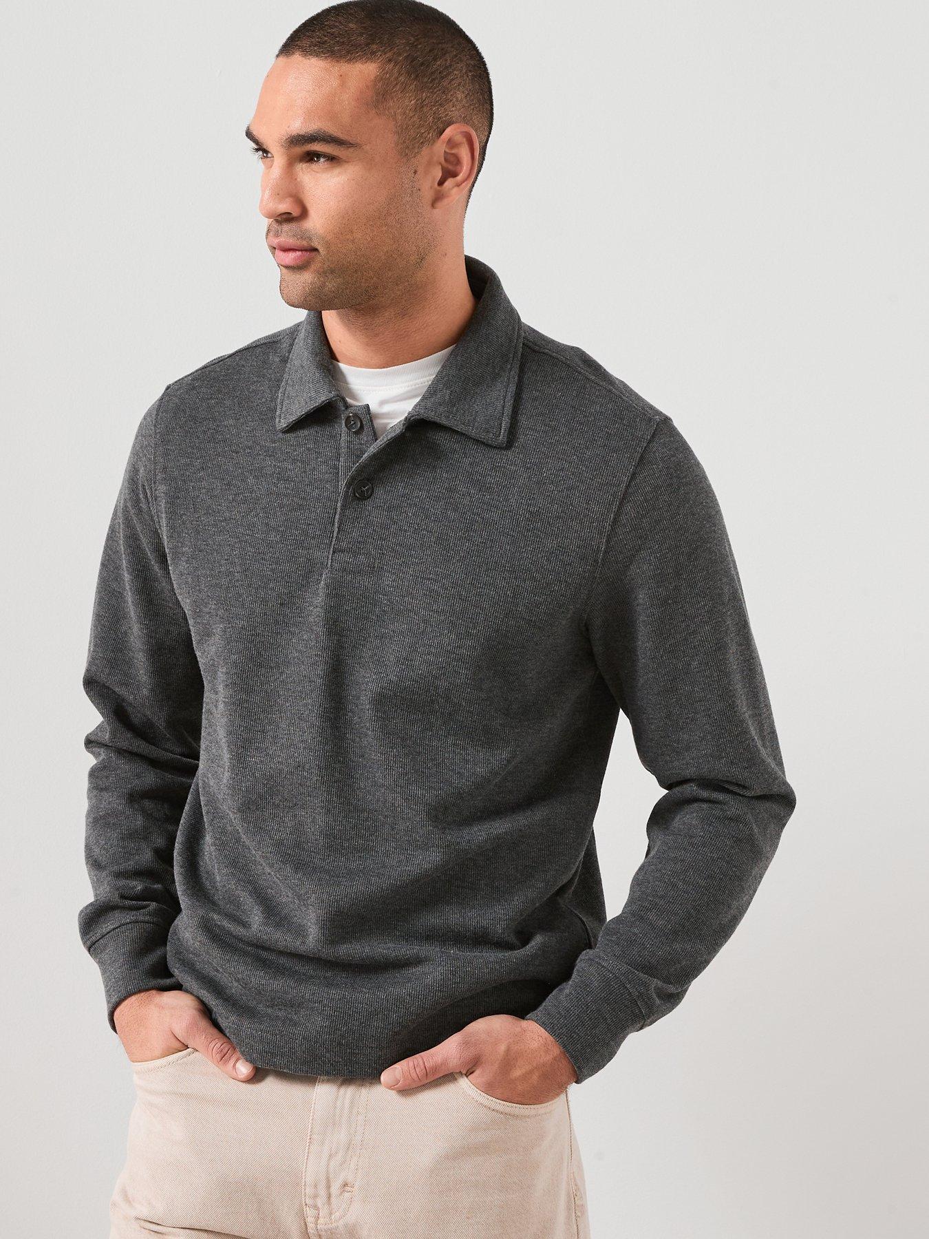 mango-shangaip-polo-sweatshirt-dark-greyfront