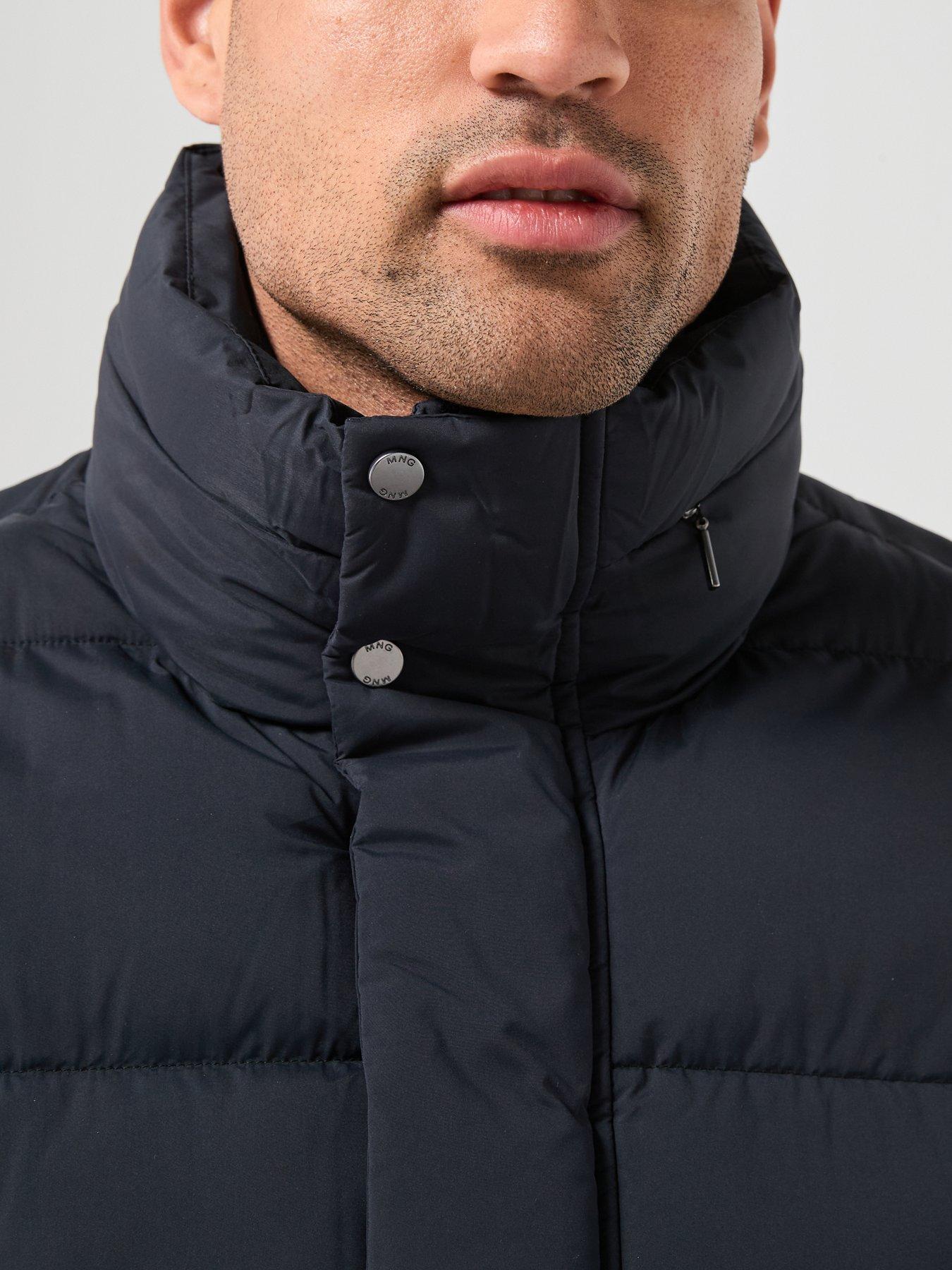Image 4 of 6 of Mango Alonso Water Repellent Padded Jacket - Navy