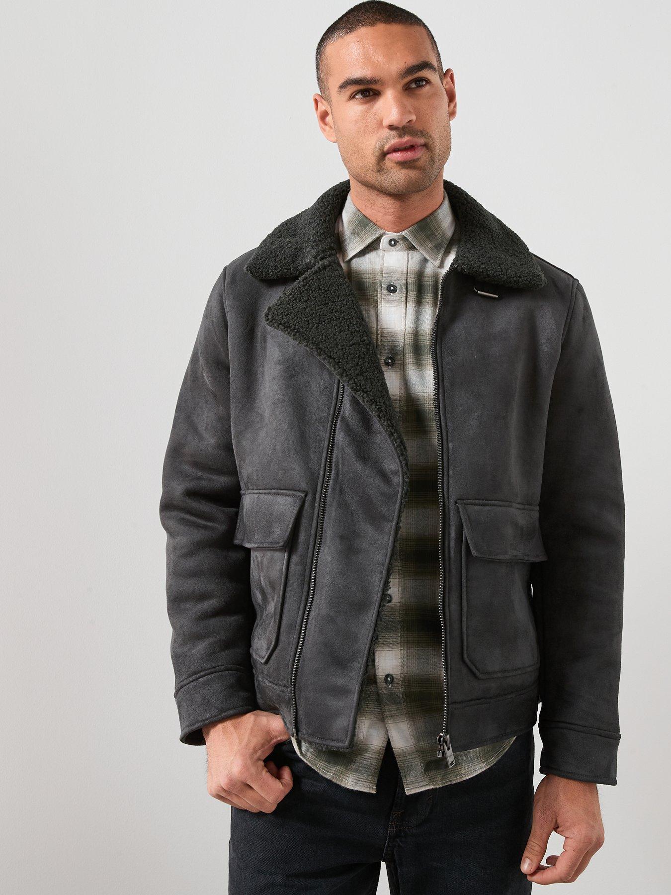 mango-double-face-jacket-with-fleece-lining-grey