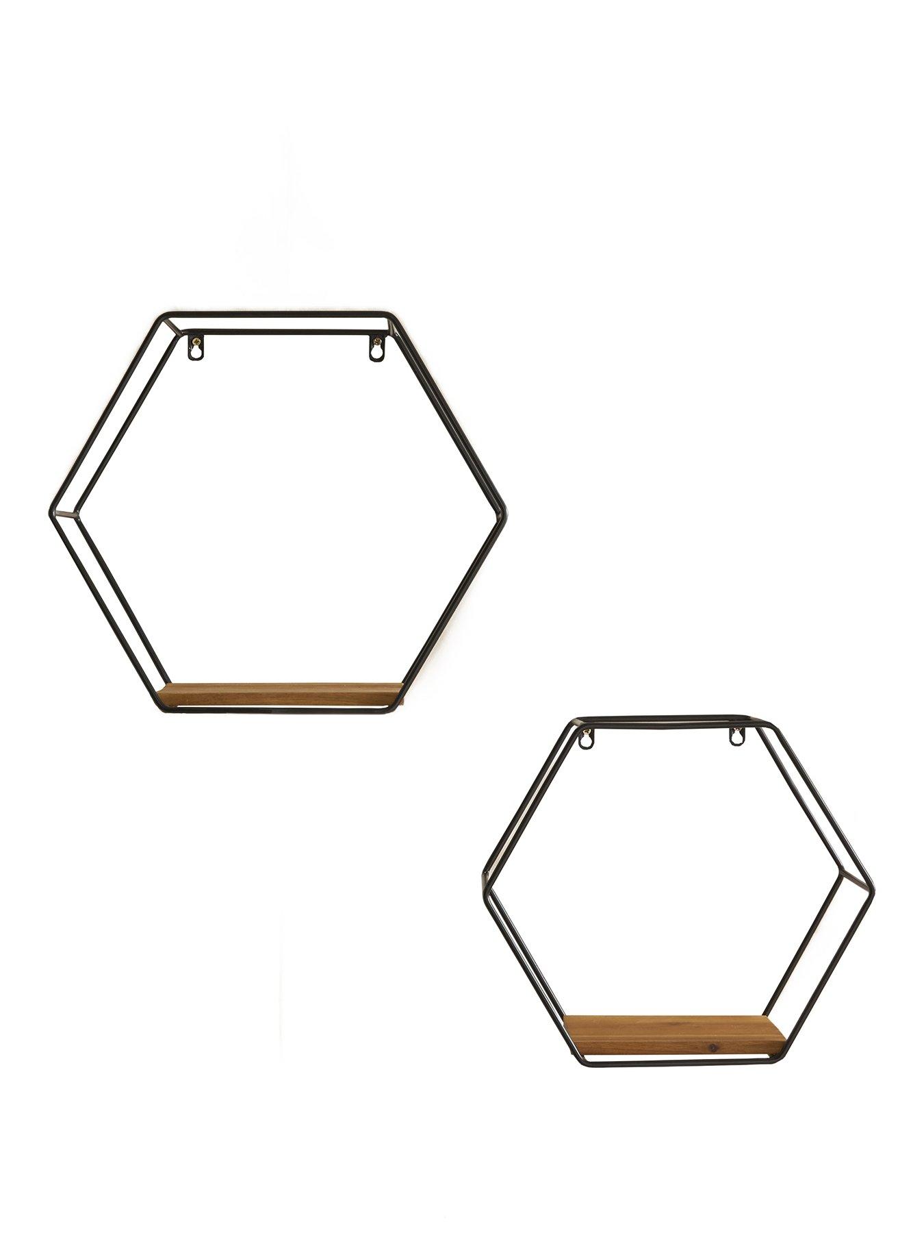 the-very-collection-set-of-2-hexagon-wall-shelfstillFront