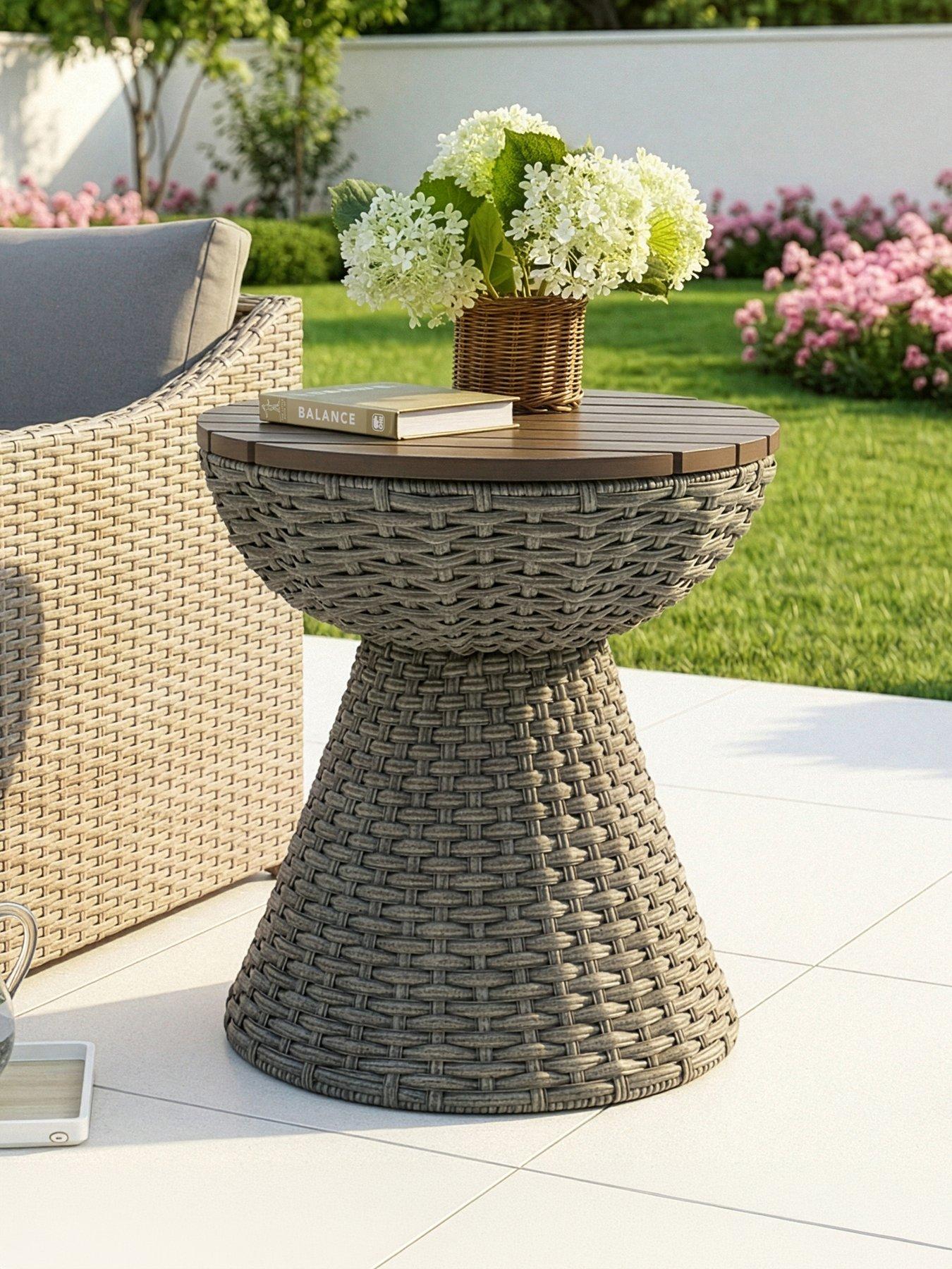 The Very Collection Antigua Rattan Side Table