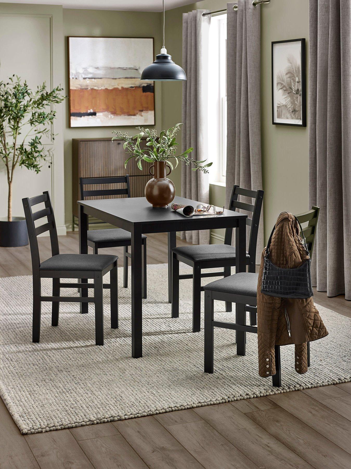 Julian Bowen Keats Dining Table With 4 Chairs