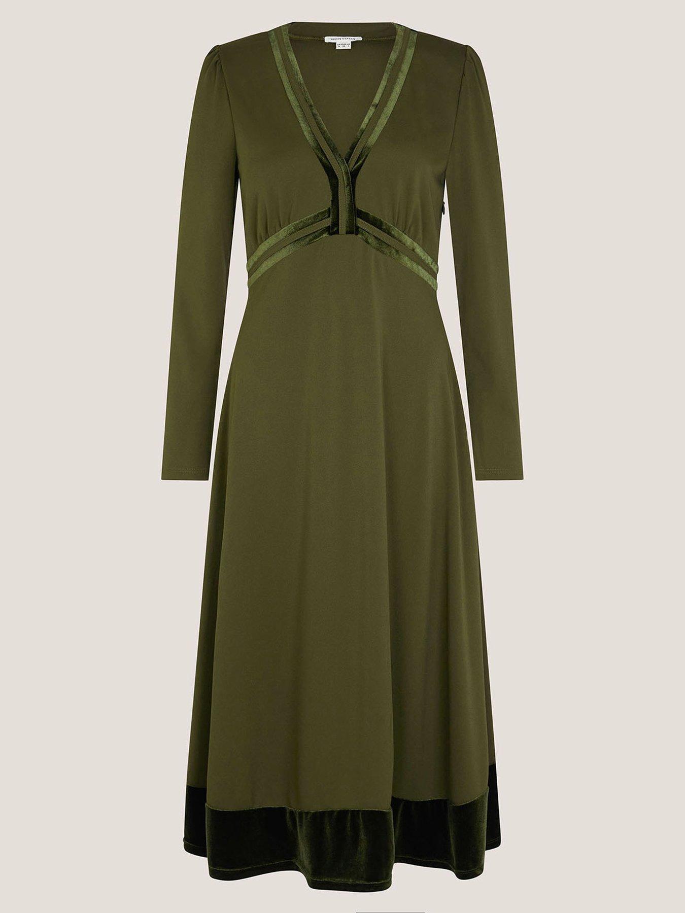 monsoon-viv-velvet-trim-dress-greenback