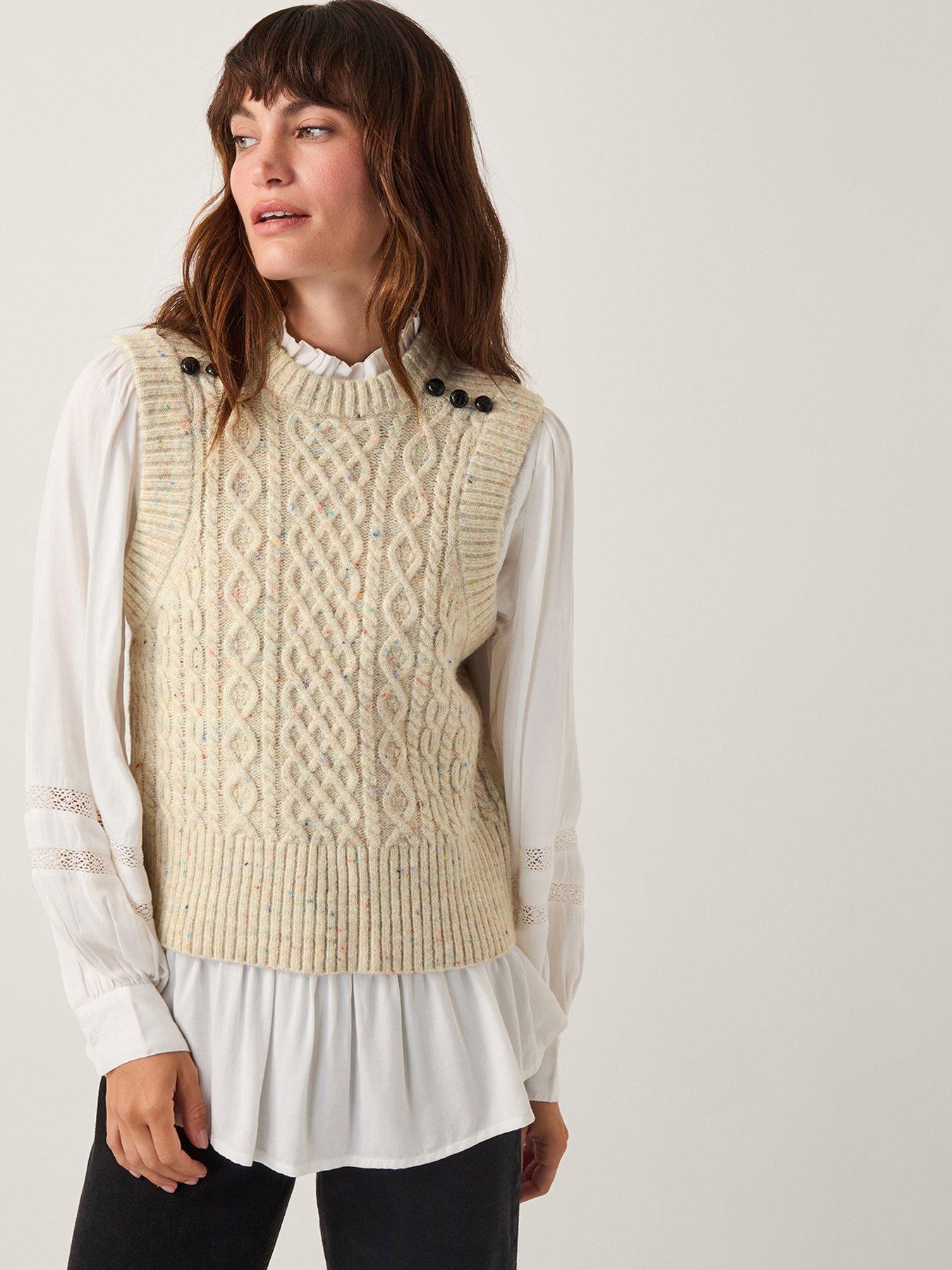 monsoon-carly-cable-tank-grey