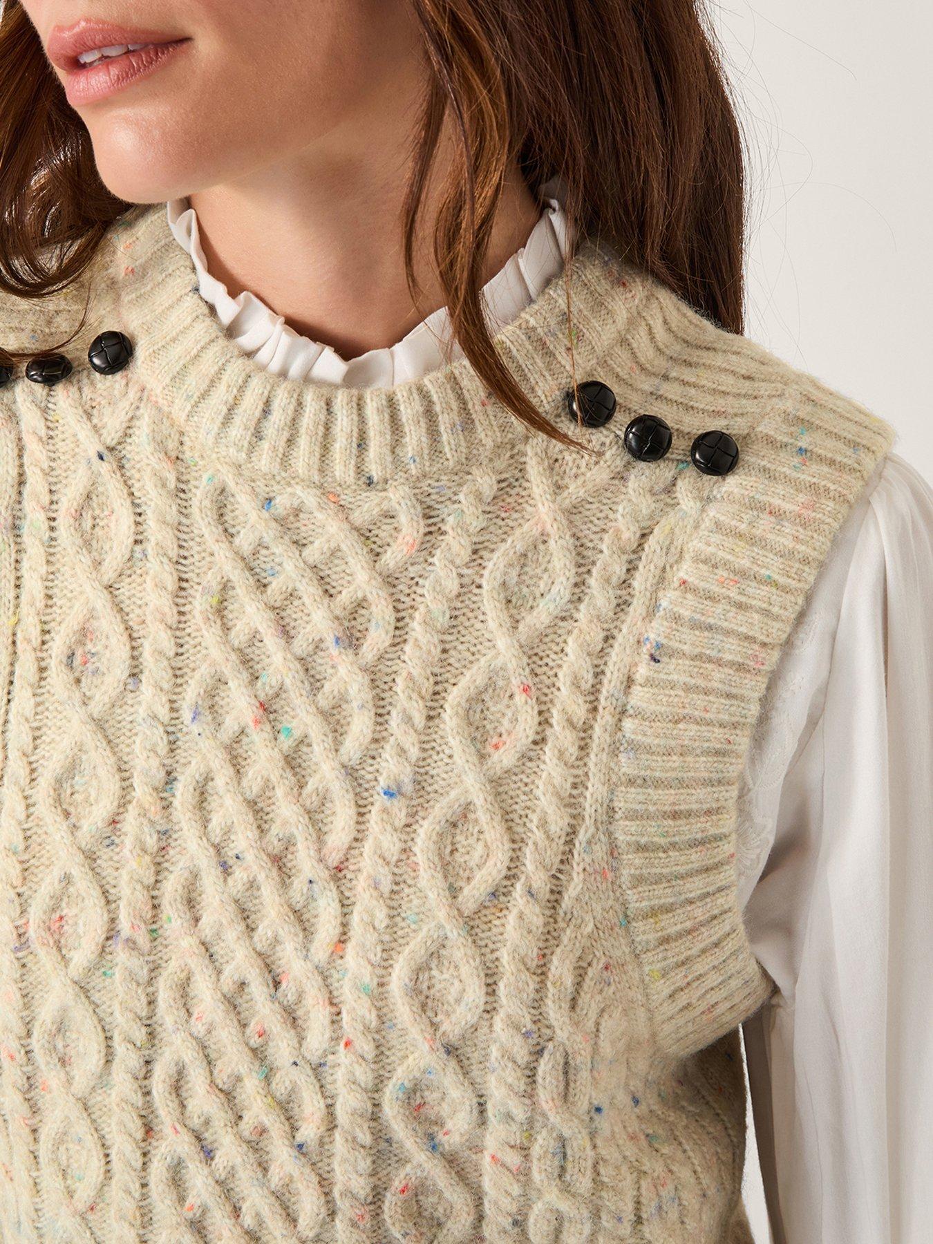 monsoon-carly-cable-tank-greydetail