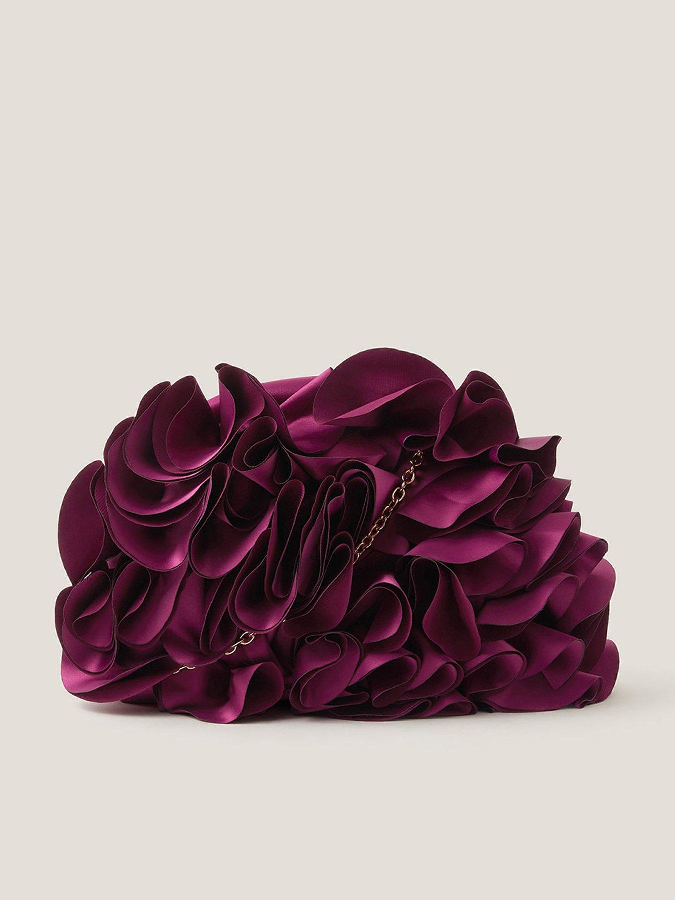 Monsoon Mindy Floral Clutch - Purple