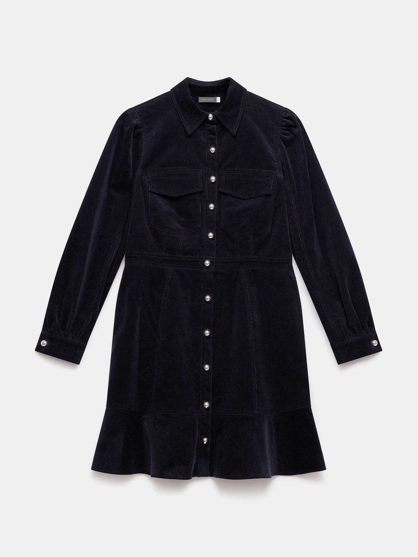 mint-velvet-navy-cord-mini-dress-bluedetail