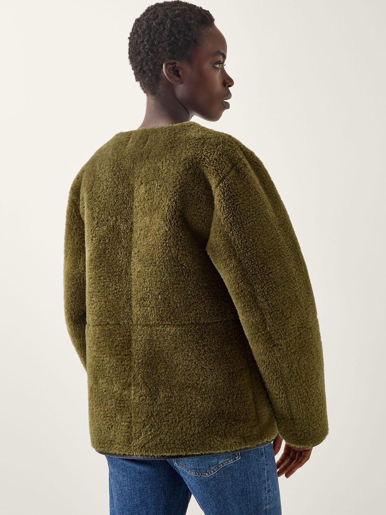 Image 2 of 5 of Monsoon Lara Collarless Jacket - Green