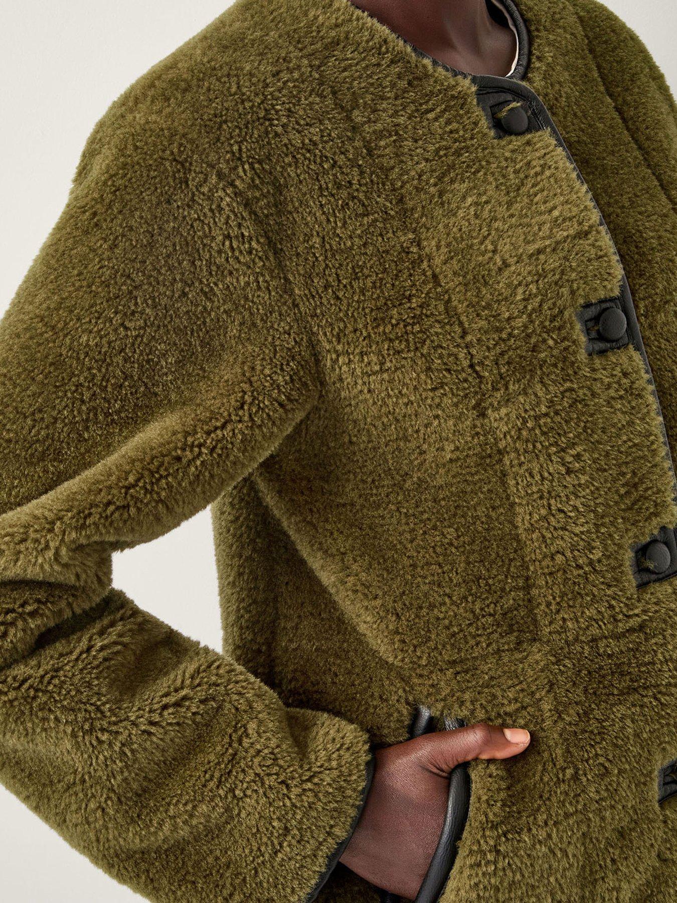 Image 4 of 5 of Monsoon Lara Collarless Jacket - Green