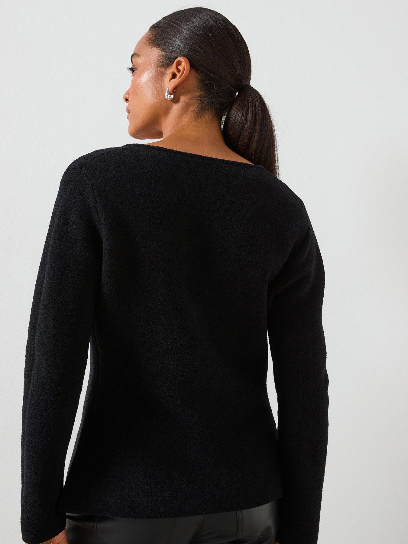 mango-knitted-cardigan-with-jewel-button-blackstillFront